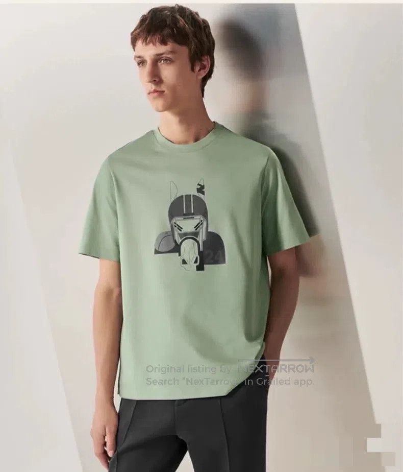 Hermes Hermes Cartoon printed casual crew neck short-sleeved T-sh Size US M / EU 48-50 / 2 - 9 Thumbnail