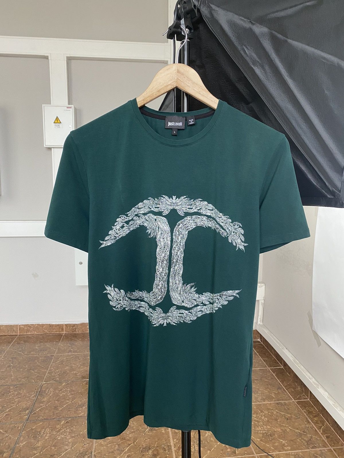 Just Cavalli 🇮🇹 Roberto Just Cavalli Luxury T-Shirt Rare Retro Y2K Size US L / EU 52-54 / 3 - 1 Thumbnail