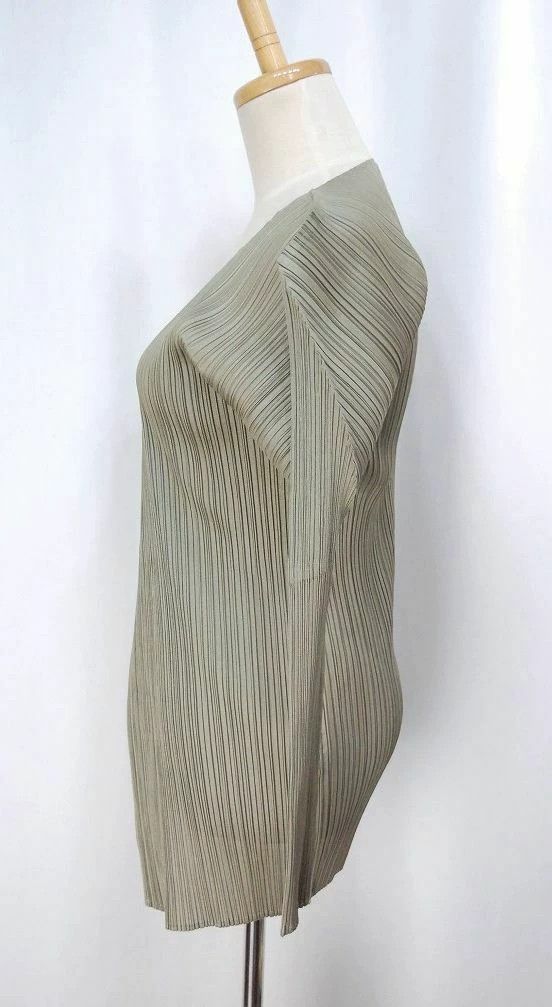 Issey Miyake issey miyake size:3 Peach-green cardigan coat 2506-Nextarr Size XXS / US 00 / IT 34 - 2 Thumbnail