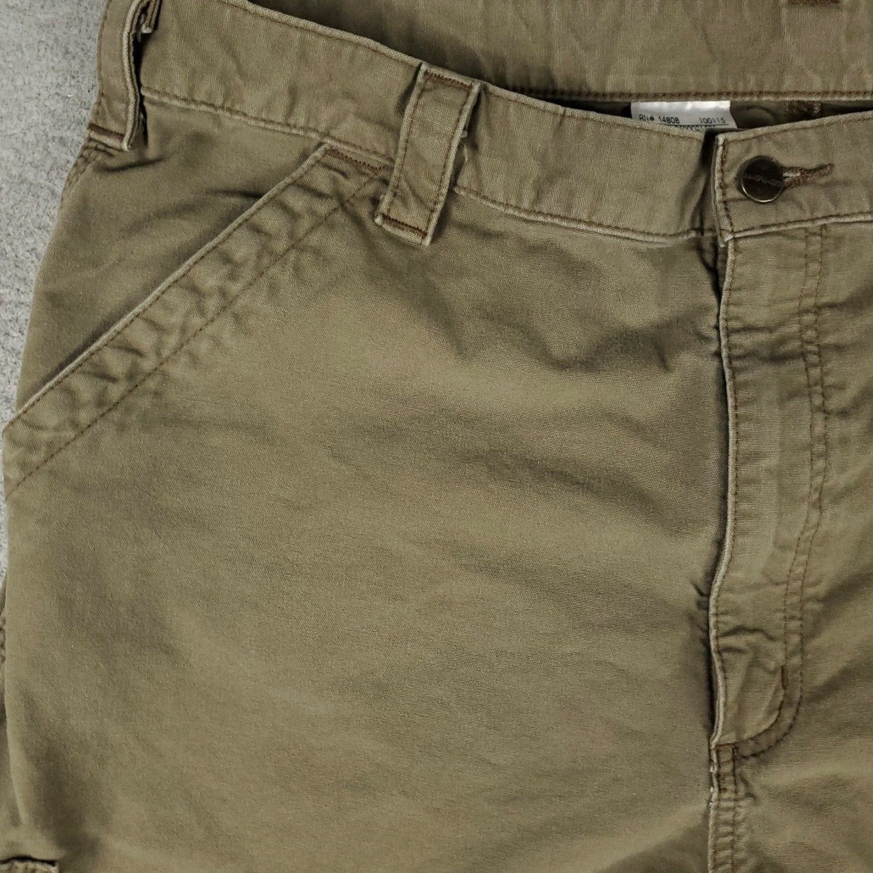 Carhartt Carhartt Beige Canvas Carpenter Shorts Mens Size 40 Regular Fit 5-Pocket Workwear Size US 40 / EU 56 - 2 Thumbnail