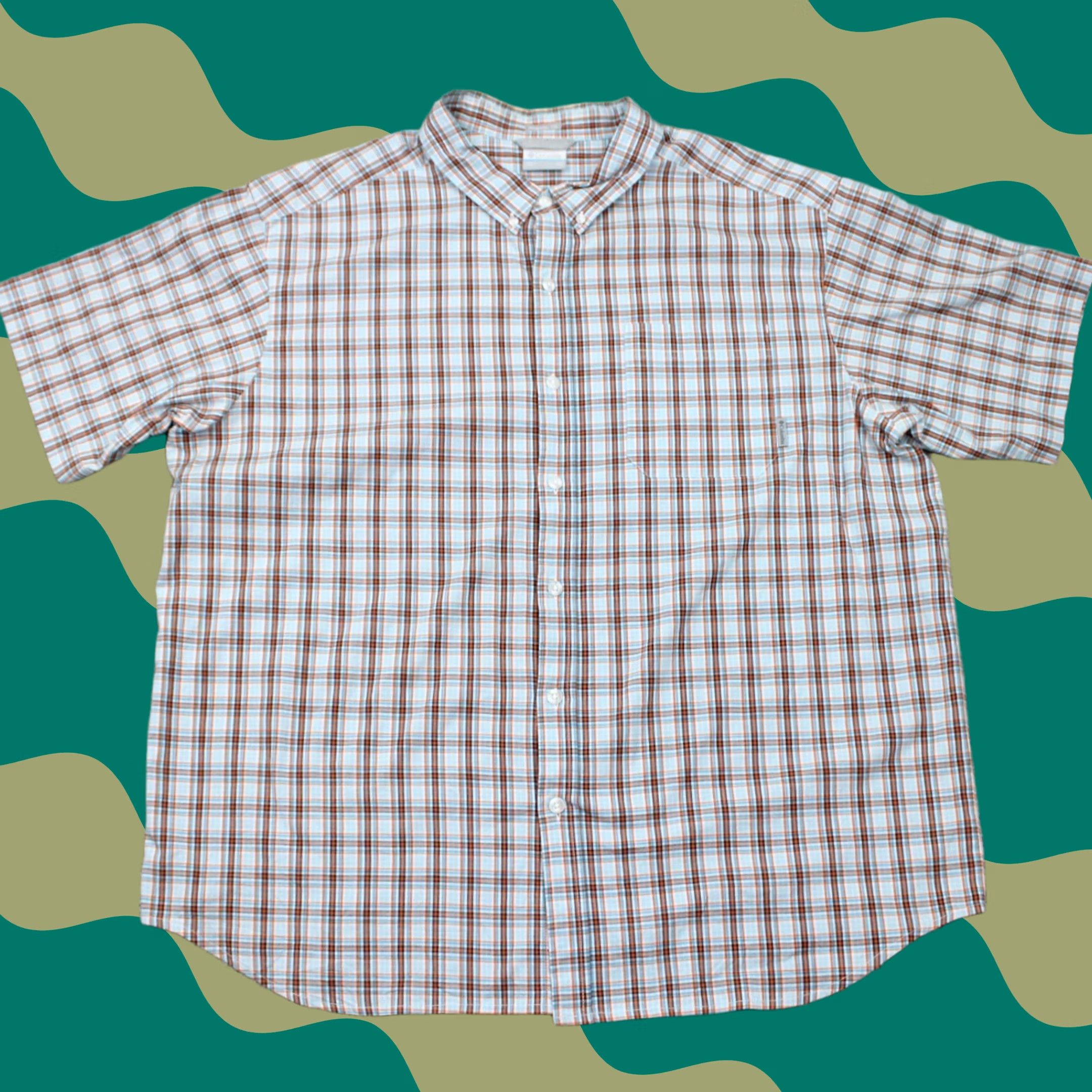 Vintage Columbia Shirt Men 2XL XXL Orange/Blue Rapid Rivers II Regular Fit Short Sleeve Plaid Size US XXL / EU 58 / 5 - 1 Thumbnail