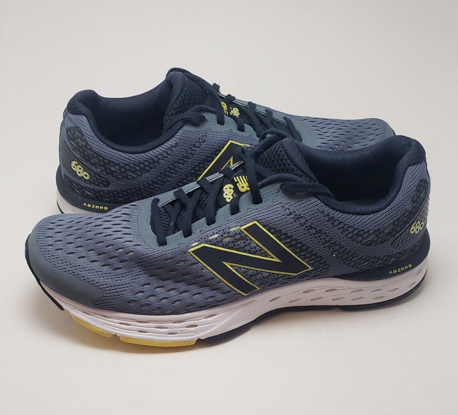 Mens New Balance 680 V6 Abzorb Gray Running Shoes Size 11 in Grey