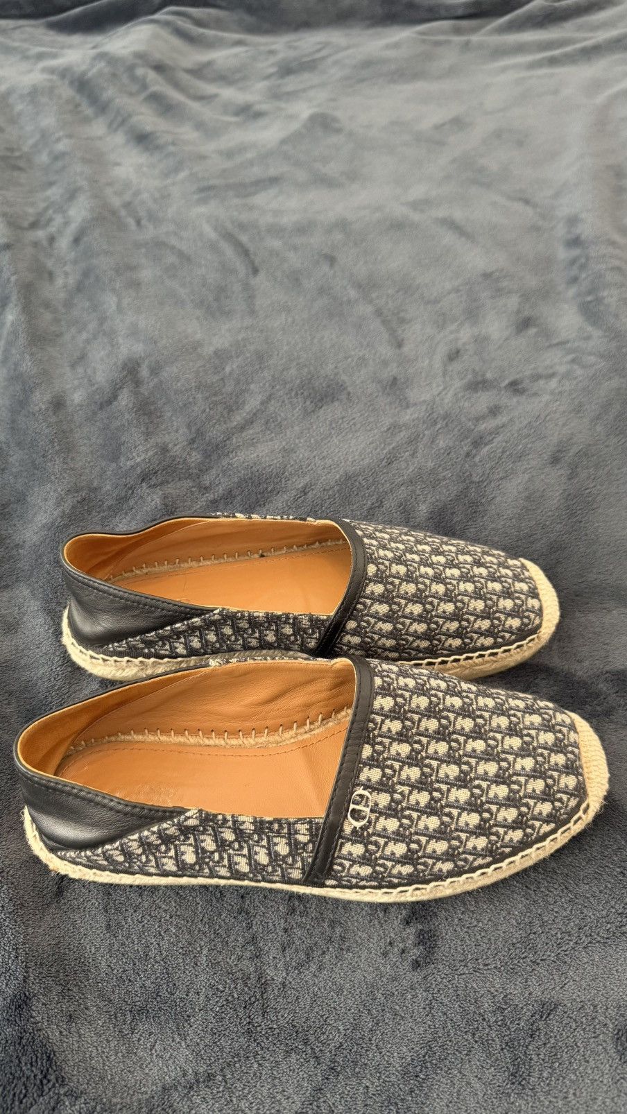 Dior Dior oblique monogram canvas espadrilles - navy/blue Size US 8 / EU 41 - 4 Thumbnail