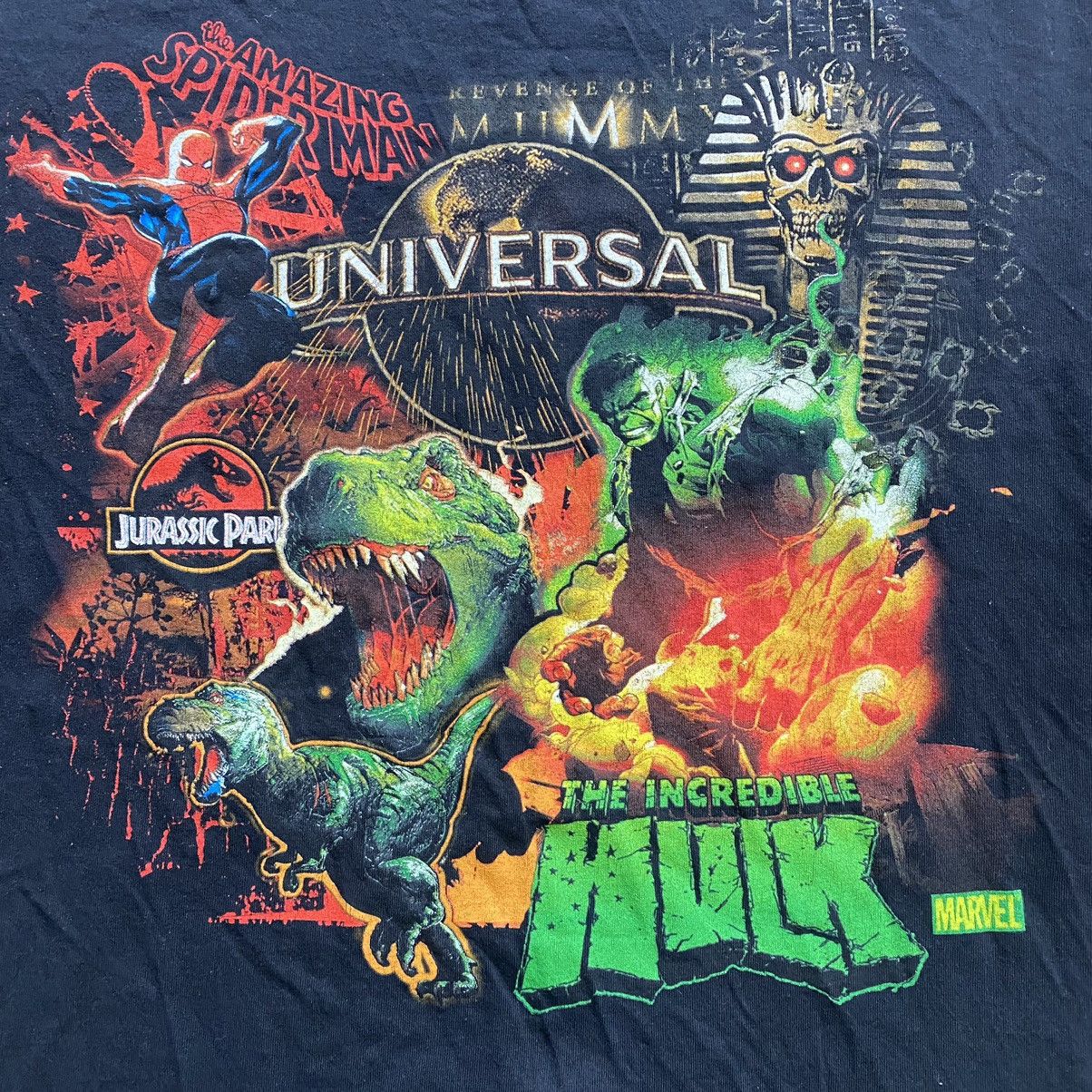 Universal Studios VINTAGE UNIVERSAL STUDIOUS MARVEL HULK SPIDER MAN T SHIRT Size US L / EU 52-54 / 3 - 2 Thumbnail