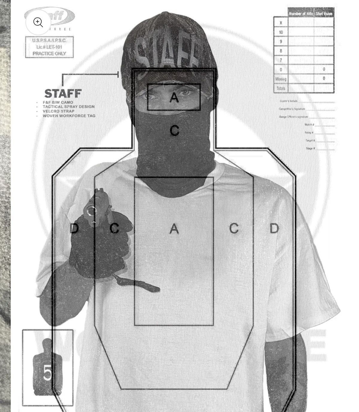 STAFF WORKFORCE Staff Workforce FRIENDS & FAMILY CAP (BLACK CAMO) Size ONE SIZE - 10 Thumbnail