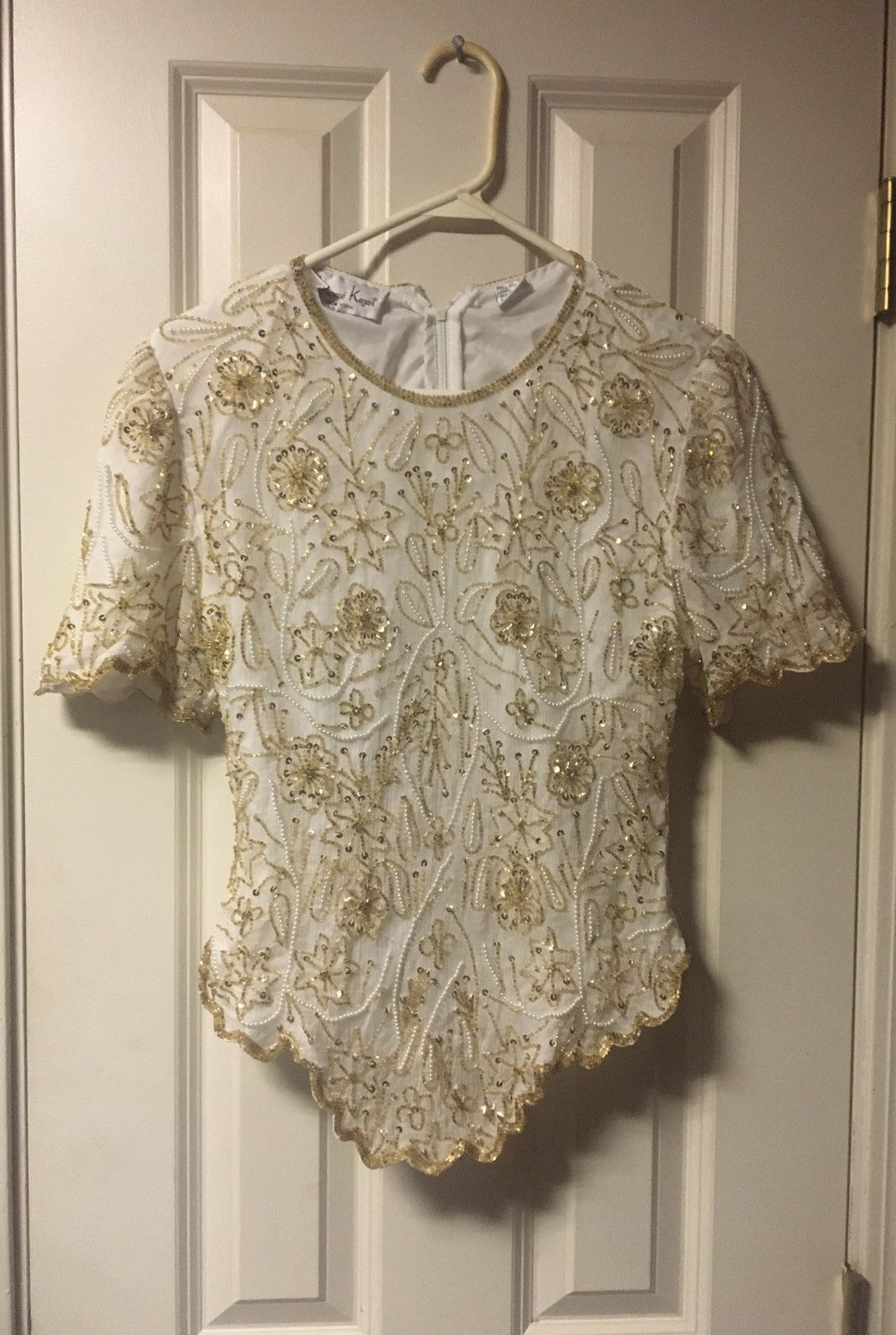 Vintage New Vintage Womens Laurence Kazar Silk Top Petite Medium Size M / US 6-8 / IT 42-44 - 1 Thumbnail