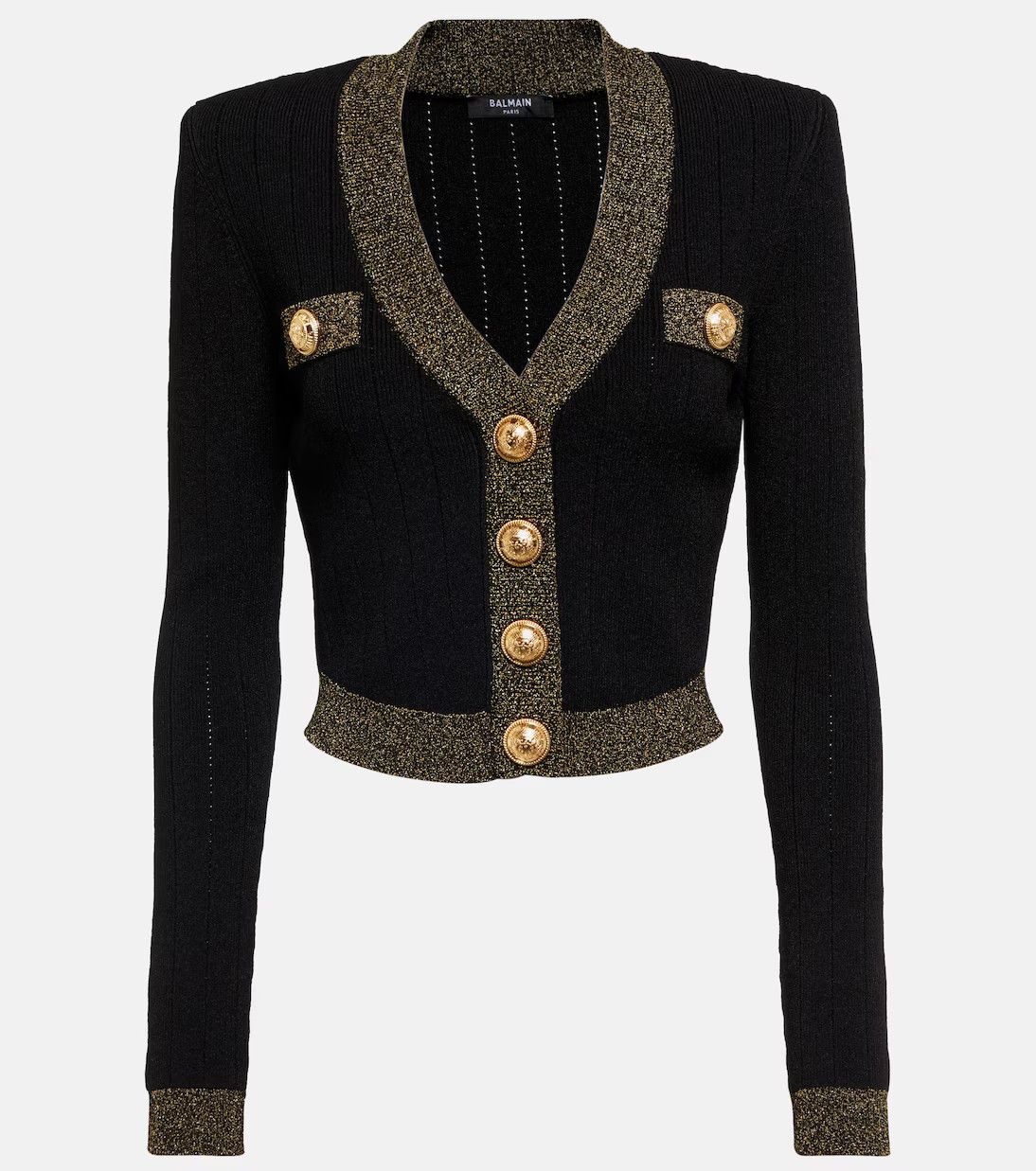 Balmain o1w1db10624 Cardigan in Black Size XXS / US 00 / IT 34 - 1 Thumbnail