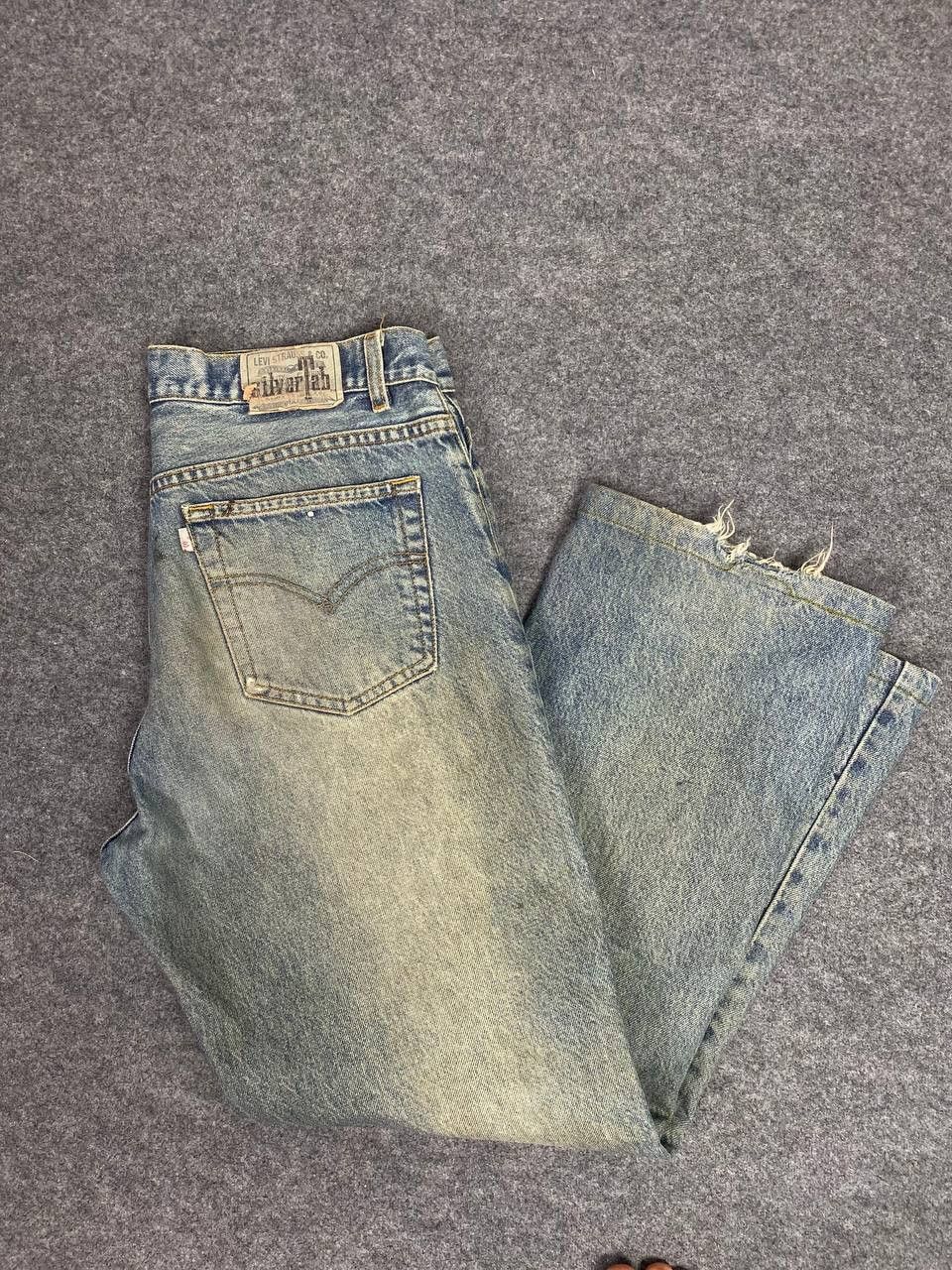 Levi's vintage levis silvertab loose cut distressed denim Size US 35 - 2 Thumbnail