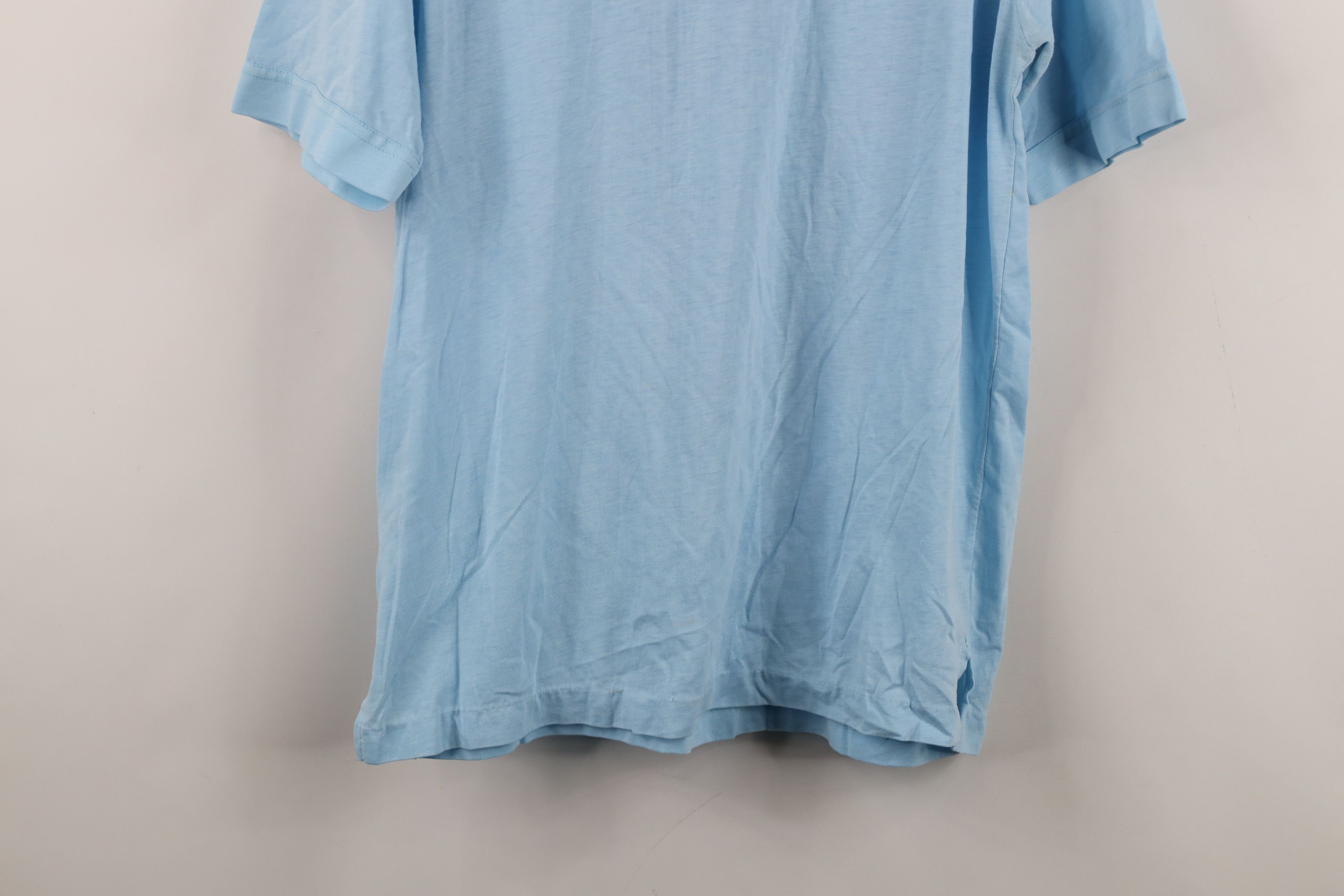 Vintage Vintage 70s Streetwear Knit Collared Golf Polo Shirt Blue Size US L / EU 52-54 / 3 - 13 Thumbnail