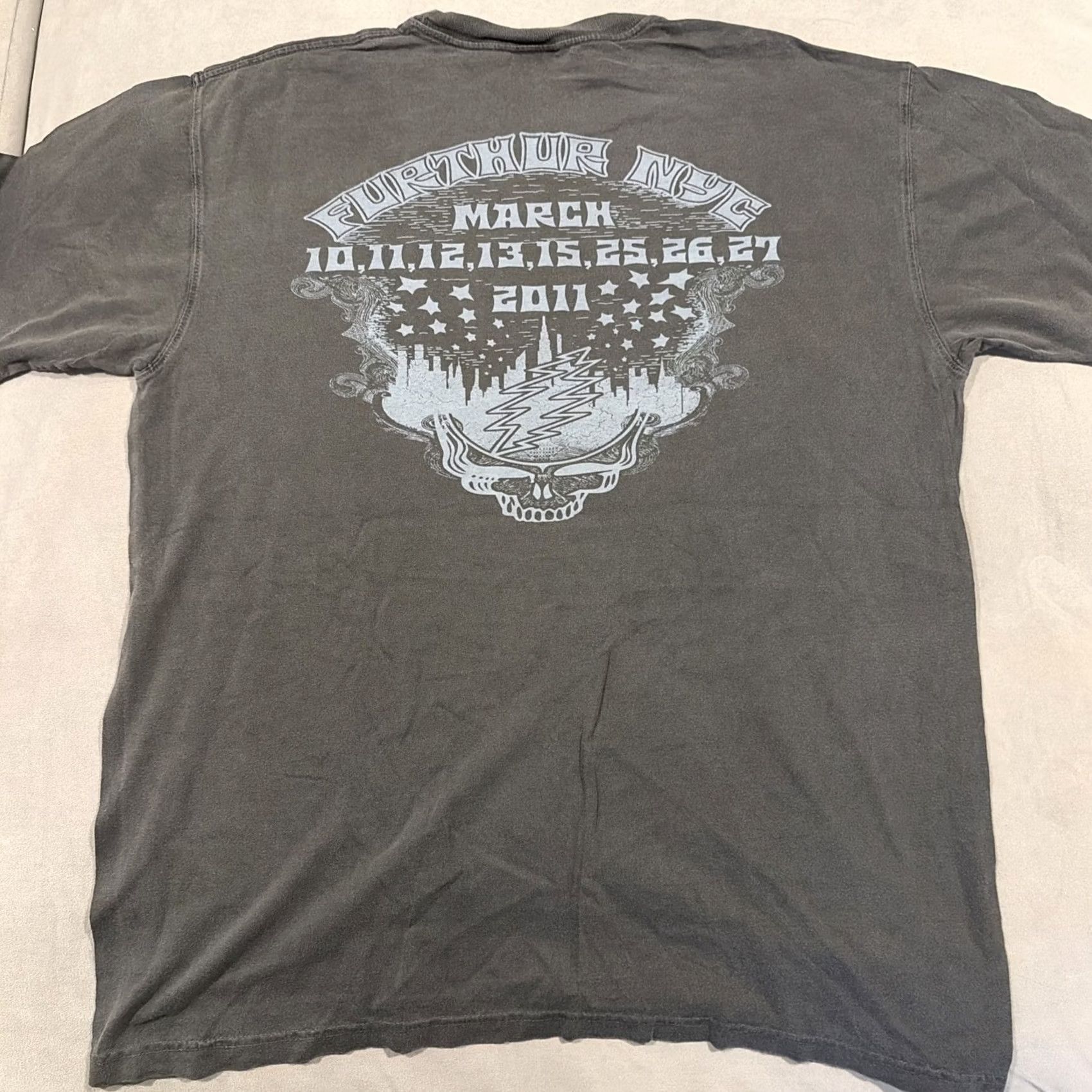 Comfort Colors Rare - NWOT - Furthur - Bob Weir - 2011 New York City Shirt - Grateful Dead L Size US L / EU 52-54 / 3 - 4 Thumbnail