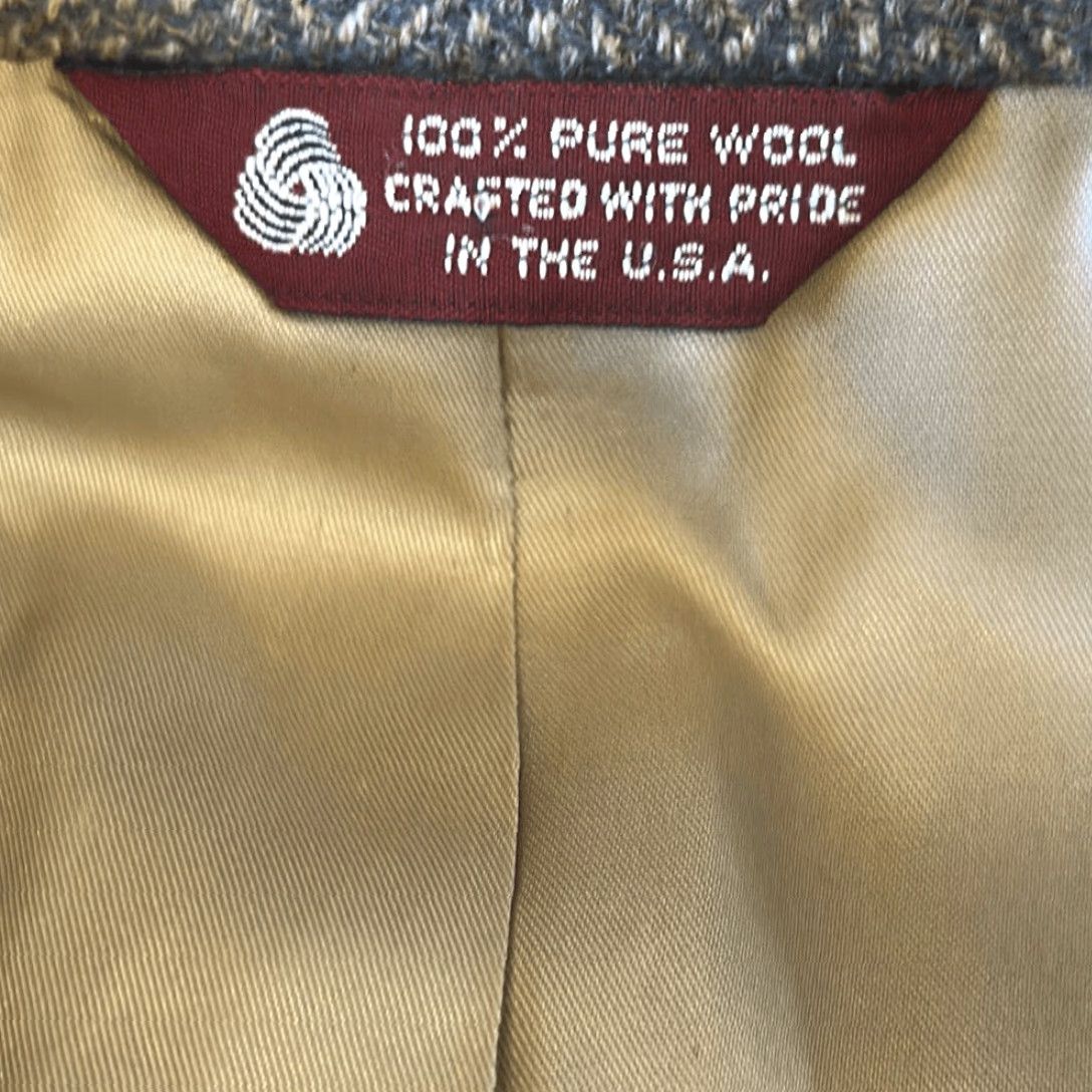 Jos. A. Bank VINTAGE Jos. A. Bank Wool Tweed Blazer Sport Coat Women 6 Regular Tan USA Grandmacore Size M / US 6-8 / IT 42-44 - 7 Thumbnail