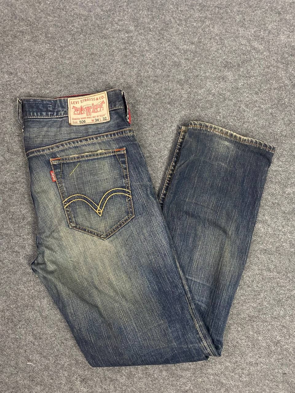 Levi's vintage levis 506 distressed denim nice design Size US 38 / EU 54 - 2 Thumbnail