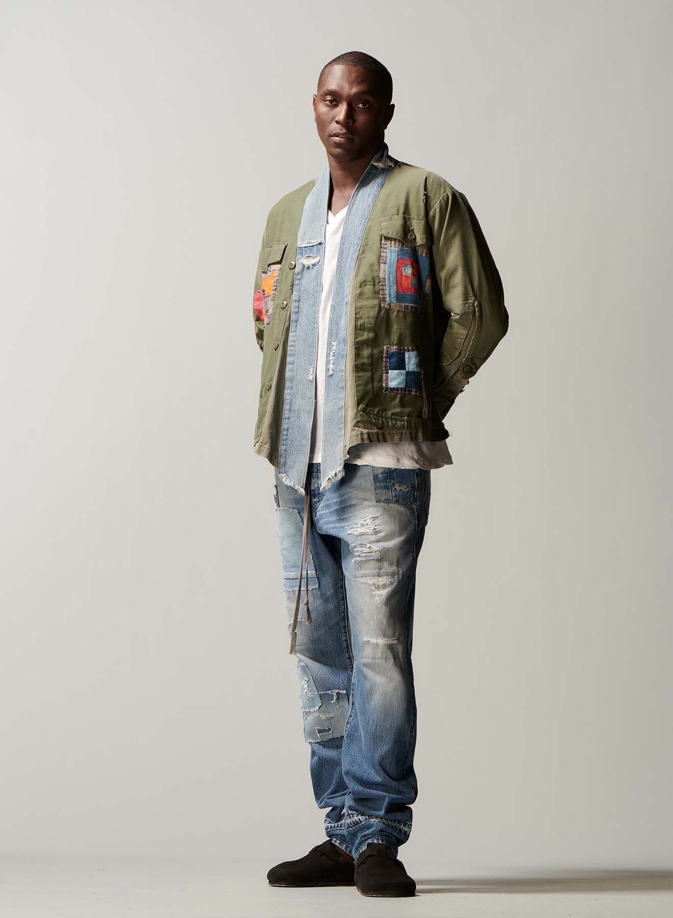 Greg Lauren Greg Lauren Gees Bend Army GL 1 Kimono Jacket Size US M / EU 48-50 / 2 - 6 Thumbnail