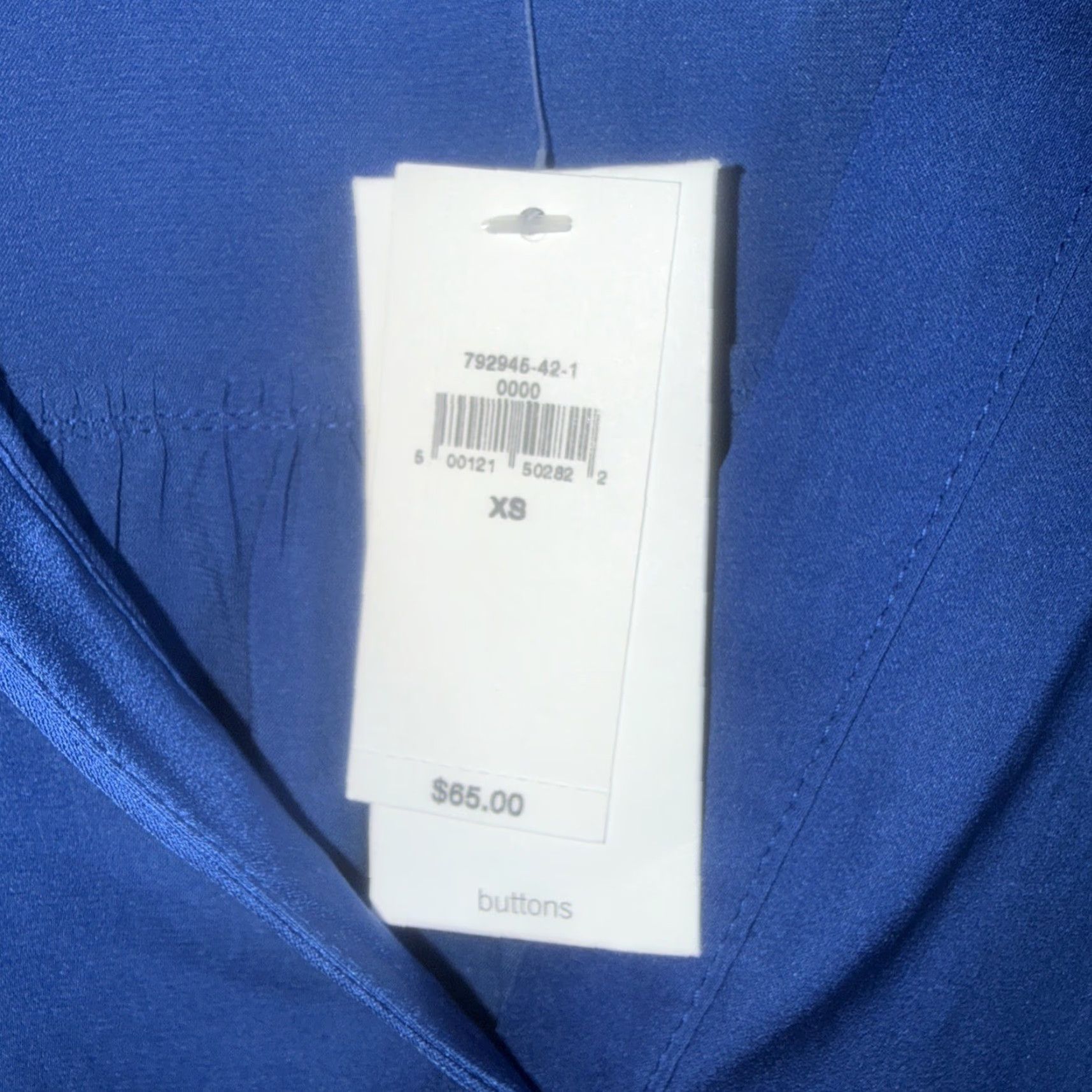 Banana Republic NWT Banana Republic Blue Shirt Womens XS Size XS / US 0-2 / IT 36-38 - 3 Thumbnail