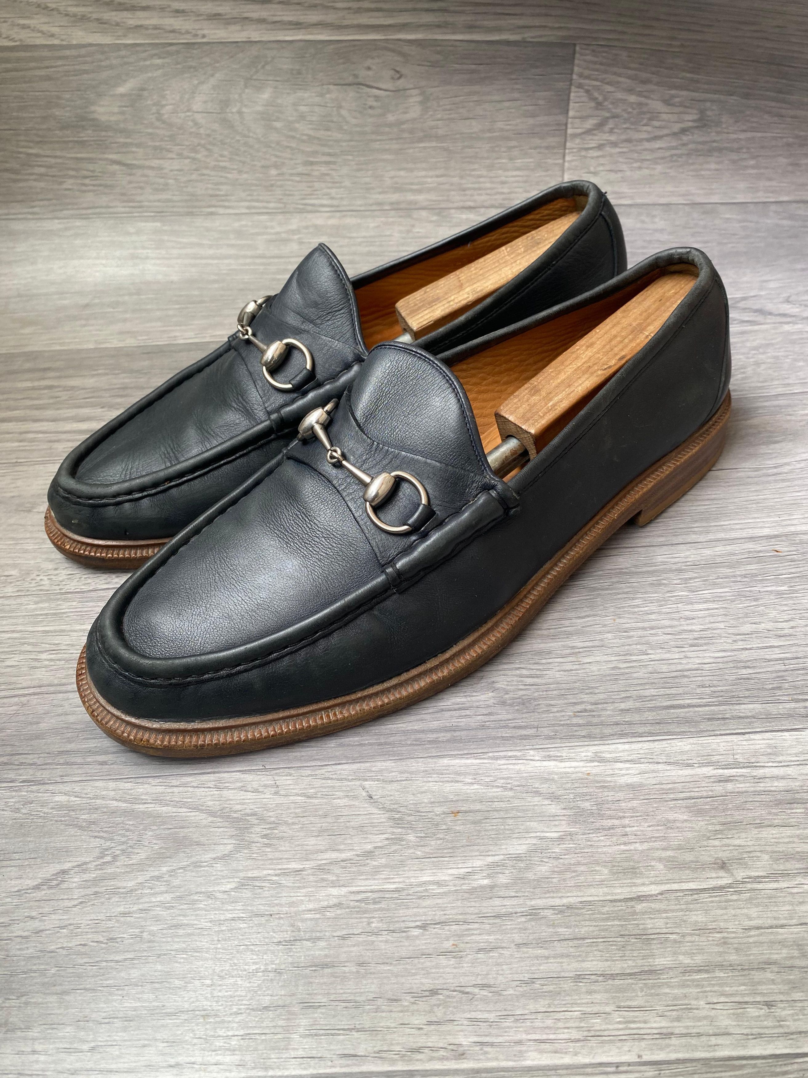Gucci Gucci Horsebit Navy Slip On Loafers US11 Size US 11 / EU 44 - 2 Thumbnail