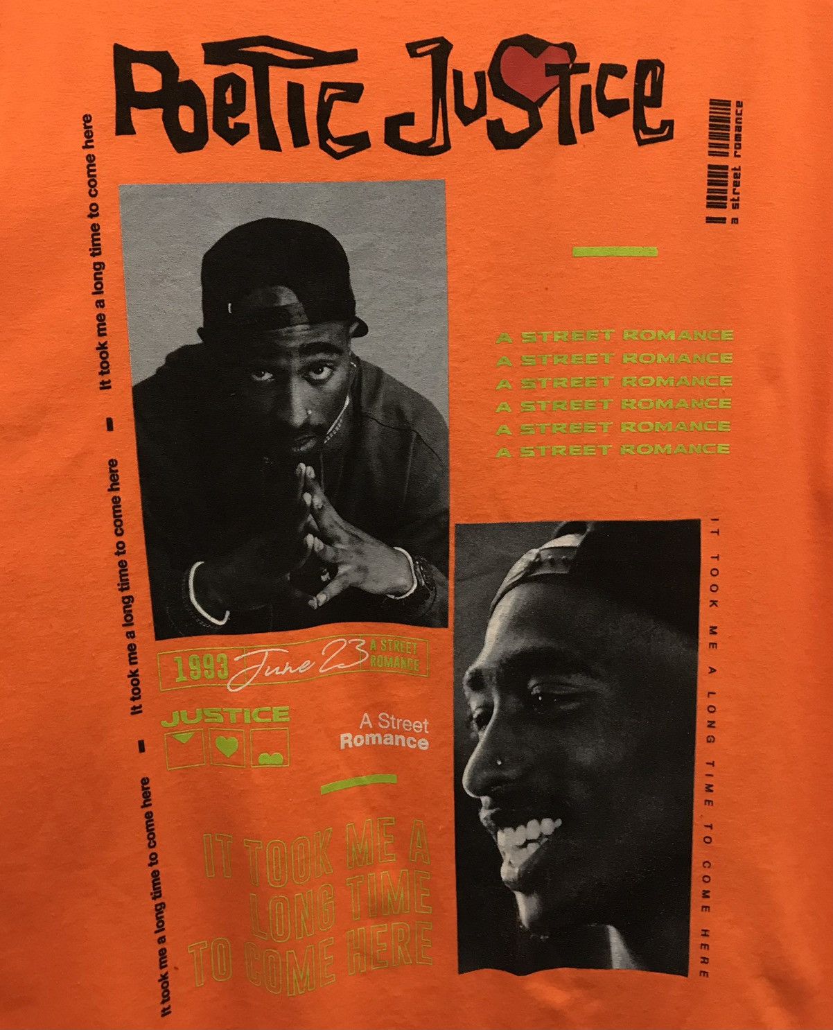 Band Tees × Vintage Vintage Poetic Justice A Street Romance Shirt Size US XXL / EU 58 / 5 - 3 Thumbnail