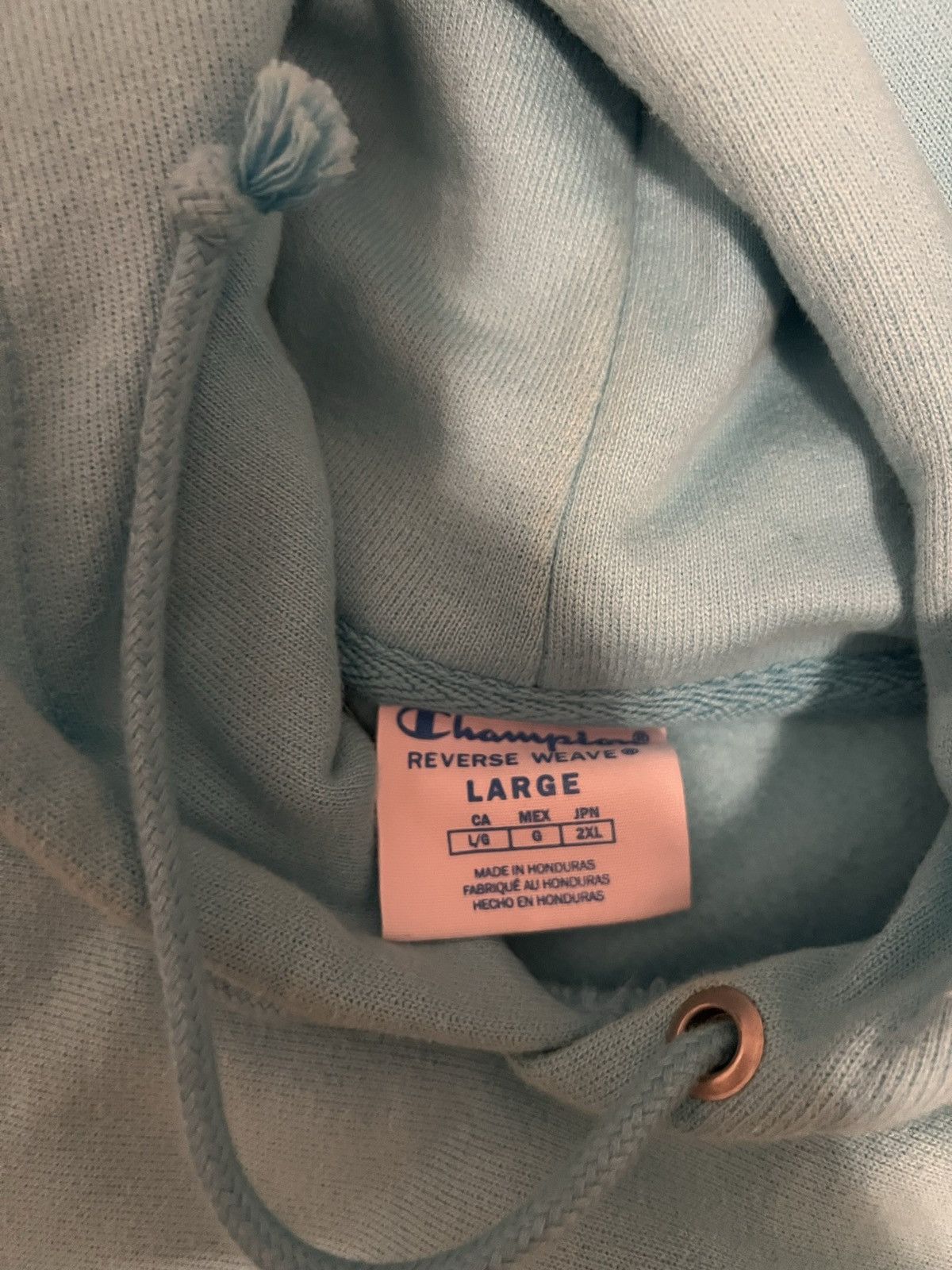Champion × Vintage Baby Blue Champion Hoodie Size US L / EU 52-54 / 3 - 2 Thumbnail