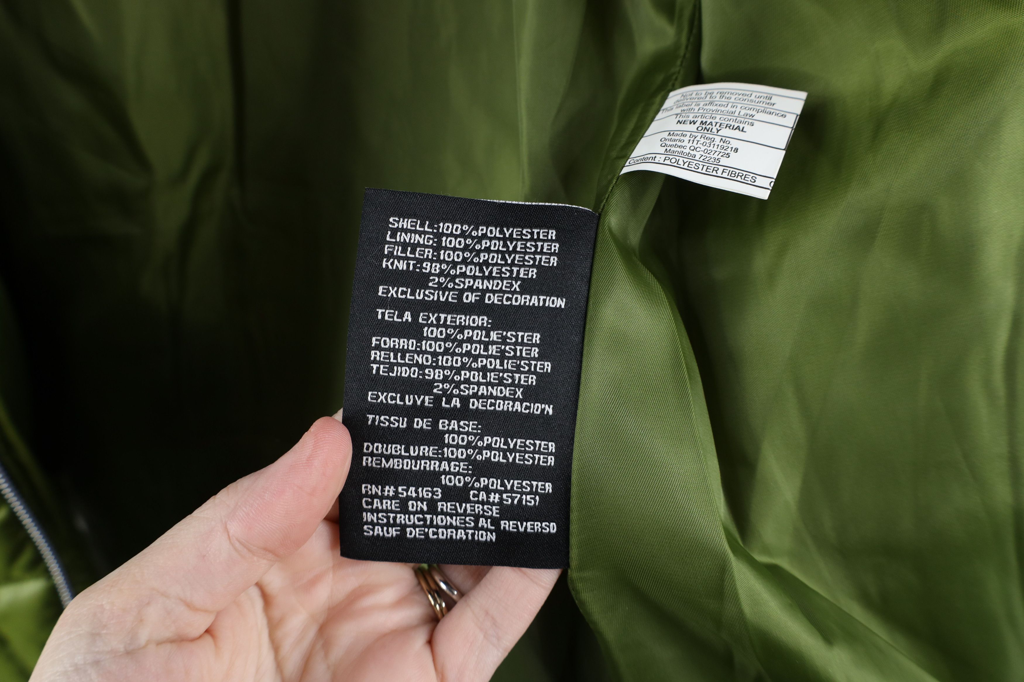 Guess × Vintage Vintage 90s Y2K Guess Babydoll Puffer Jacket Moss Green Size M / US 6-8 / IT 42-44 - 11 Thumbnail