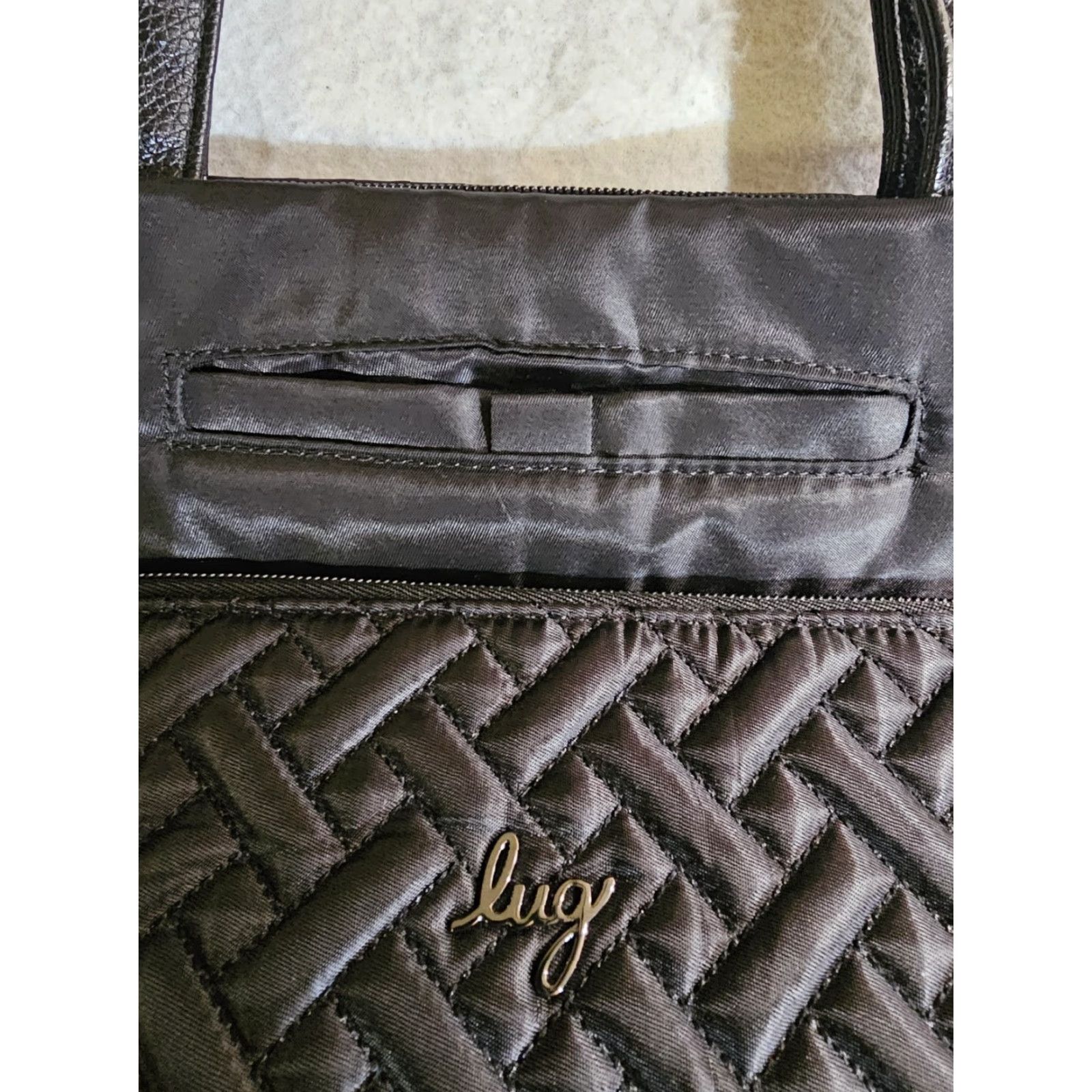 Vintage Lug Arpeggio Tote Bag Black Organizer Multiple Pockets Travel/Daily Use! Size ONE SIZE - 3 Thumbnail