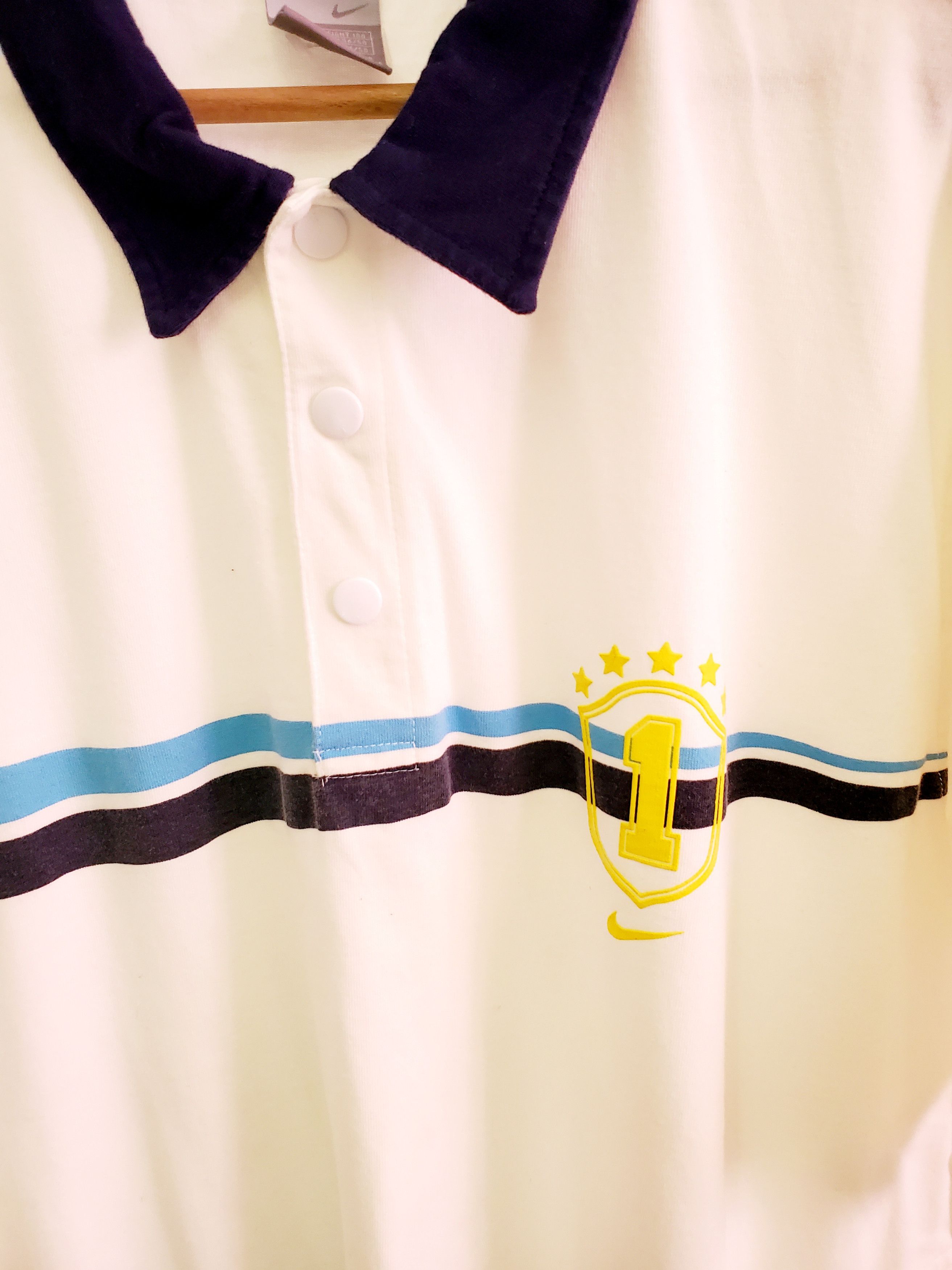 Nike × Vintage Vintage 90s Nike Brazil Shirt size Xl Size US XL / EU 56 / 4 - 2 Thumbnail