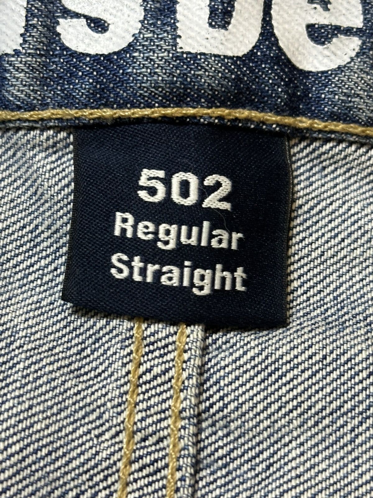 Levi's Vintage Levis 502 Regular Straight Faded Wash Distress Jeans Size US 31 - 9 Thumbnail