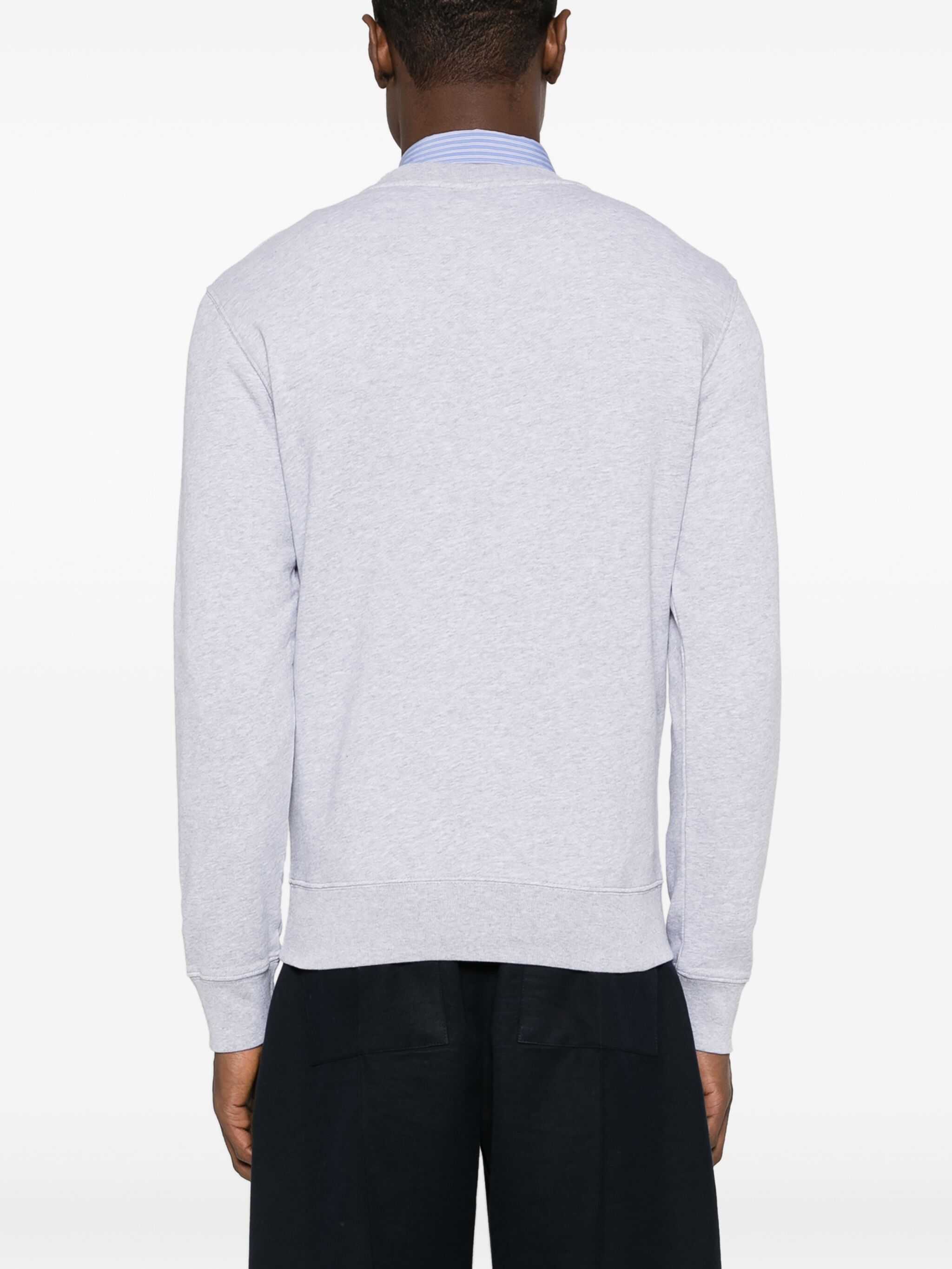 Maison Kitsune o1s22i1n1124 Fox Head Patch Sweatshirt in Grey Size US XL / EU 56 / 4 - 4 Thumbnail