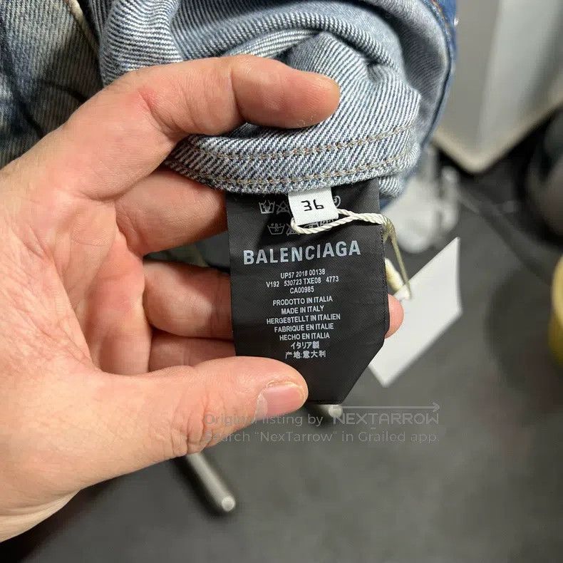 Balenciaga Balenciaga size 36 Graffiti Denim Jacket Size S / US 4 / IT 40 - 4 Thumbnail