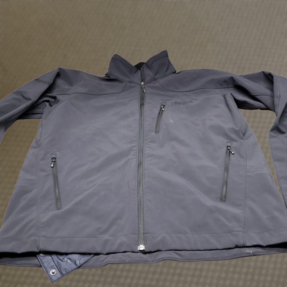 Marmot Marmot Jacket Mens XL Black Softshell Full Zip Fleece Lined Wind Rain Ski Hiking Size US XL / EU 56 / 4 - 1 Thumbnail