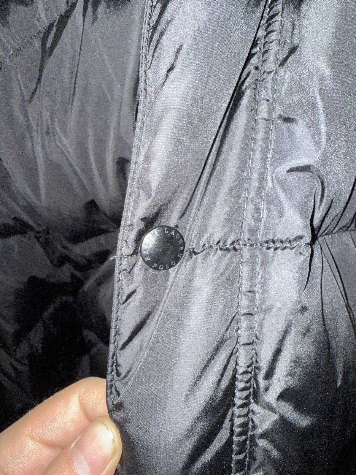 Polo Ralph Lauren Polo Ralph Lauren Black Small Logo Down Puffy Puffer Jacket Size US L / EU 52-54 / 3 - 5 Thumbnail
