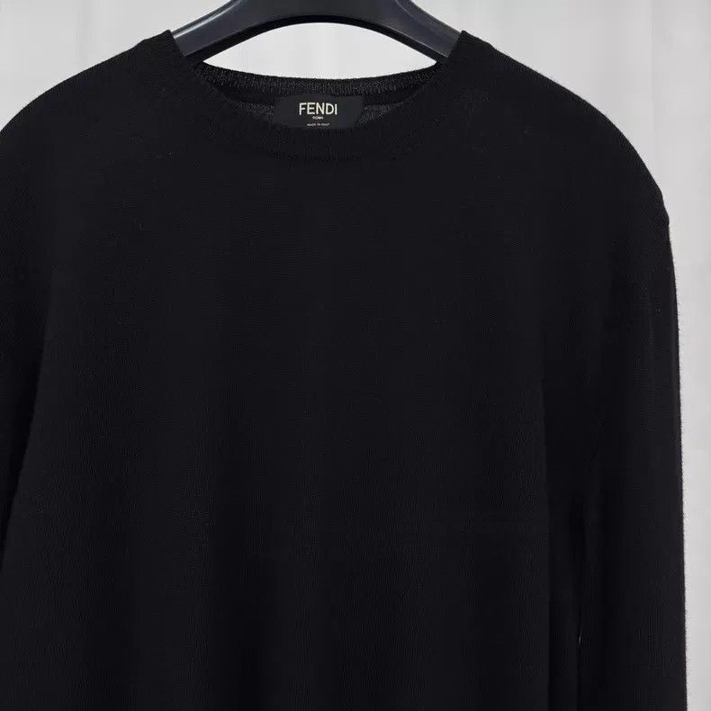 Fendi Fendi Embroidered Letter Little Monster Wool Knit Sweater Size US L / EU 52-54 / 3 - 3 Thumbnail