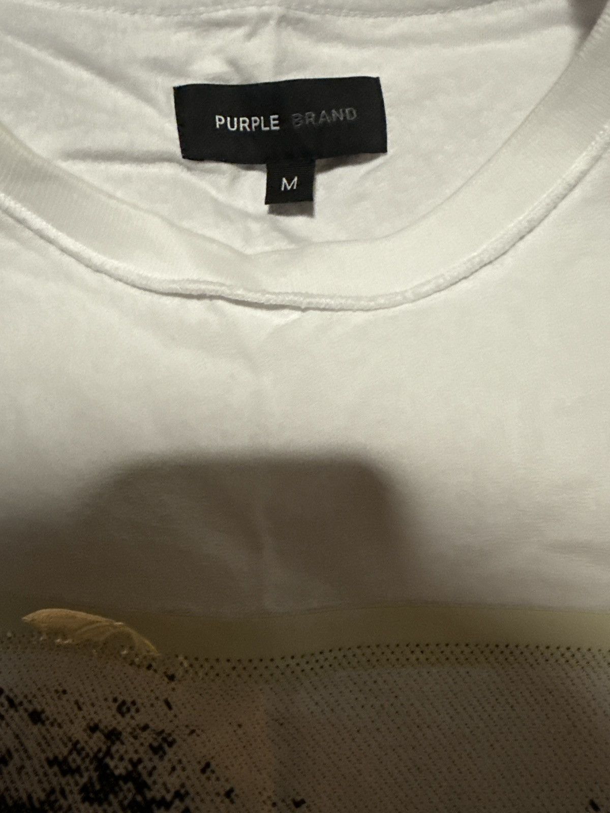 Purple Brand PURPLE BRAND WHITE MOSH GRAPHIC TEE Size US M / EU 48-50 / 2 - 4 Thumbnail