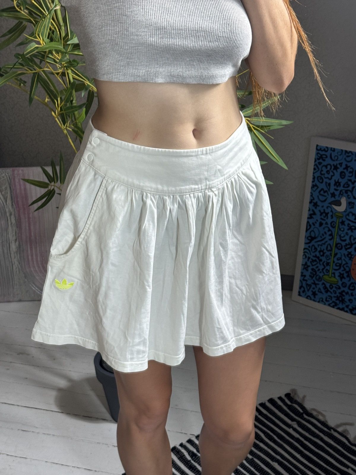 Adidas VINTAGE ADIDAS 2000s MINI SKIRT Size 25" / US 0 / IT 36 - 3 Thumbnail
