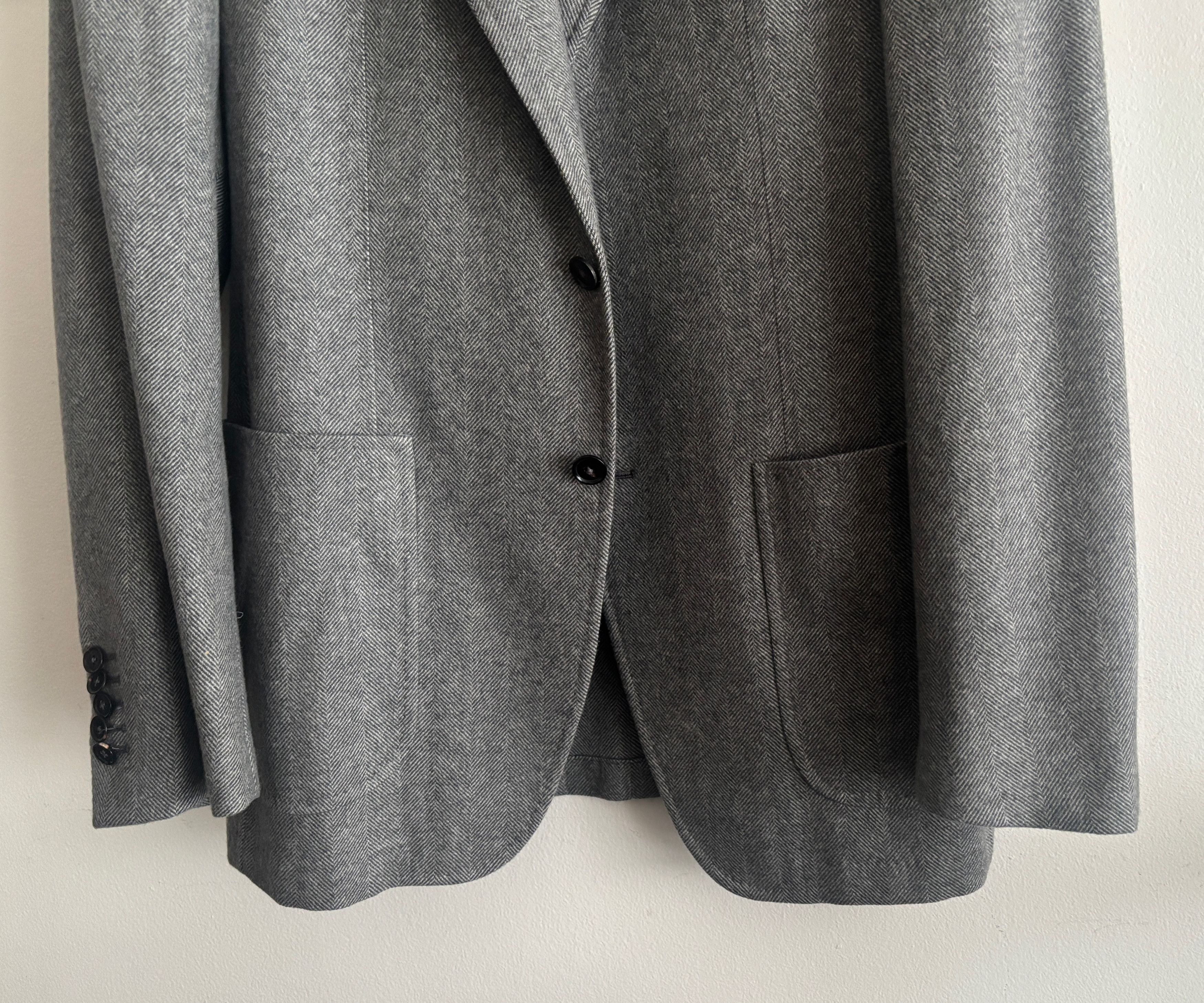 Pal Zileri $2575 Unstructured 3-roll-2 Cashmere Mink Sport Coat - 38 L Size 38L - 4 Thumbnail