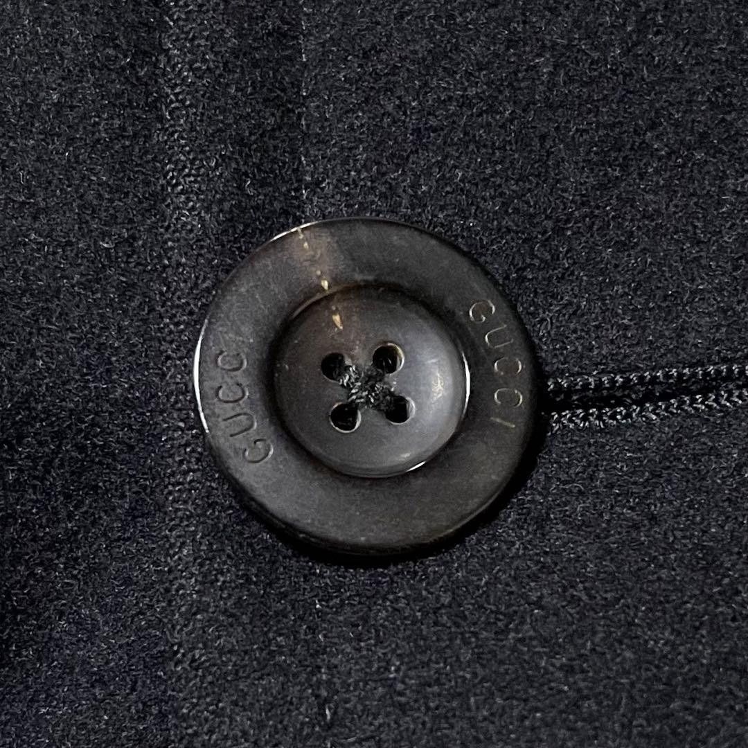 Gucci Gucci Peacoat Men's 50 Black Wool Coat Size US M / EU 48-50 / 2 - 4 Thumbnail