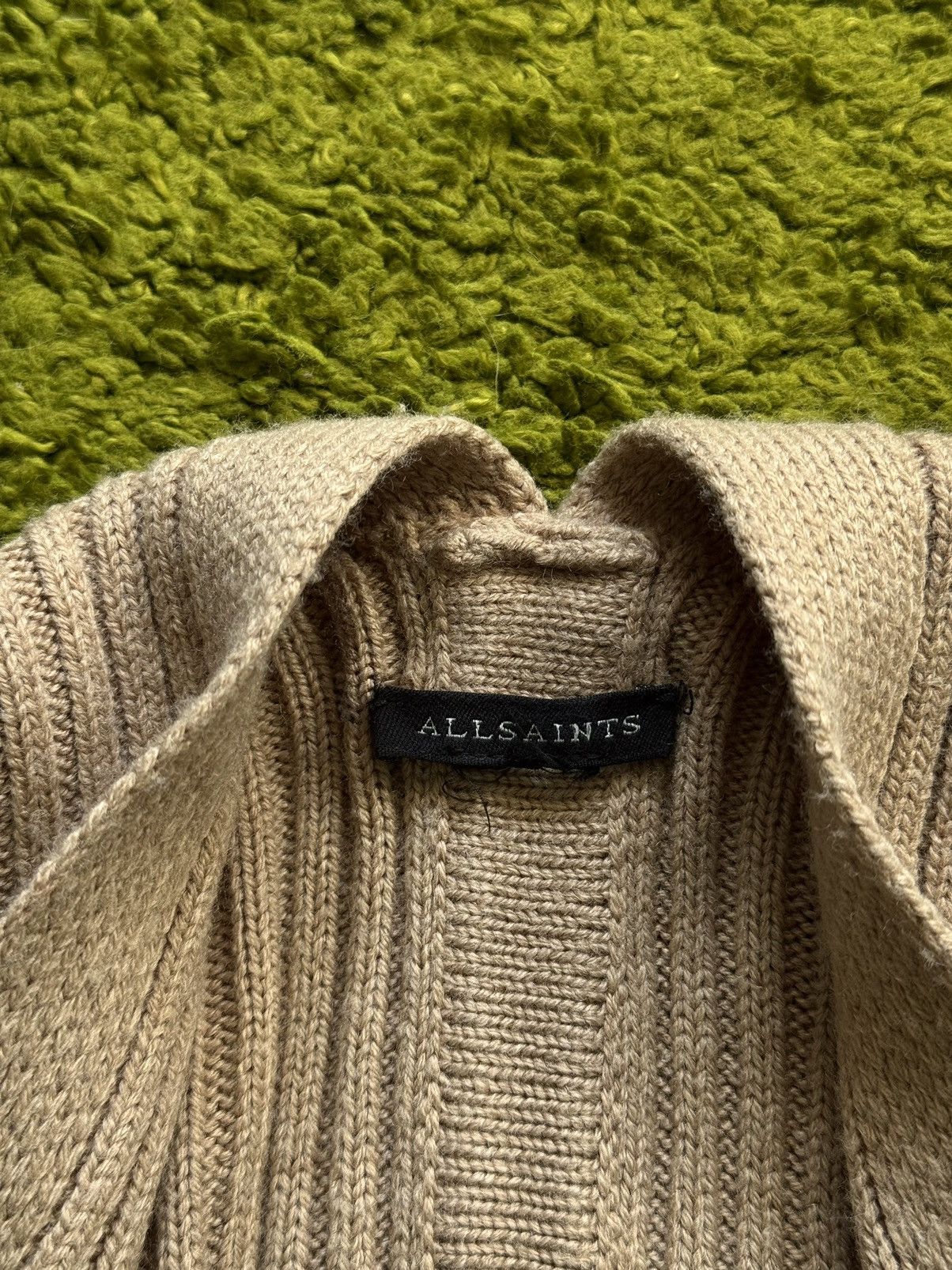 Allsaints Allsaints avant garde wool blend ribbed cardigan poncho Size ONE SIZE - 9 Thumbnail