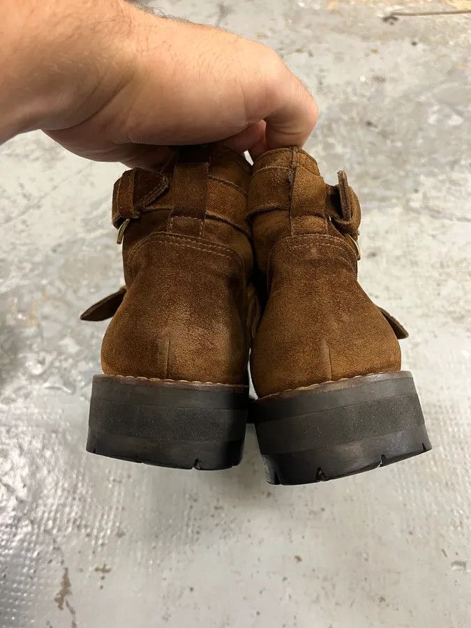 Vintage 2000s Versace Brown Suede Leather Boots Size US 8 / EU 41 - 7 Thumbnail
