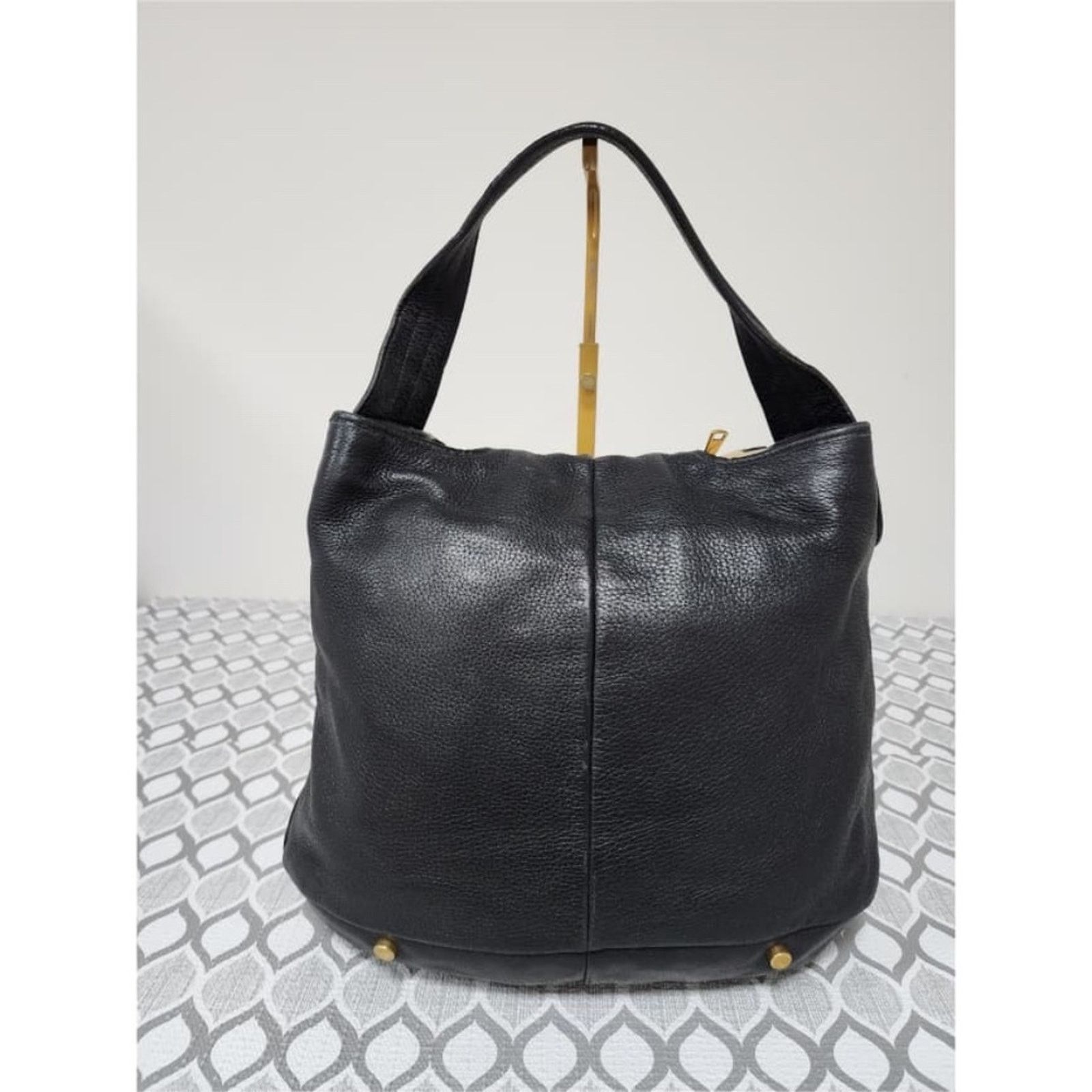 Yves Saint Laurent Yves Saint Laurent Vintage Capri Grain Leather Hobo Bag Blck Size ONE SIZE - 4 Thumbnail