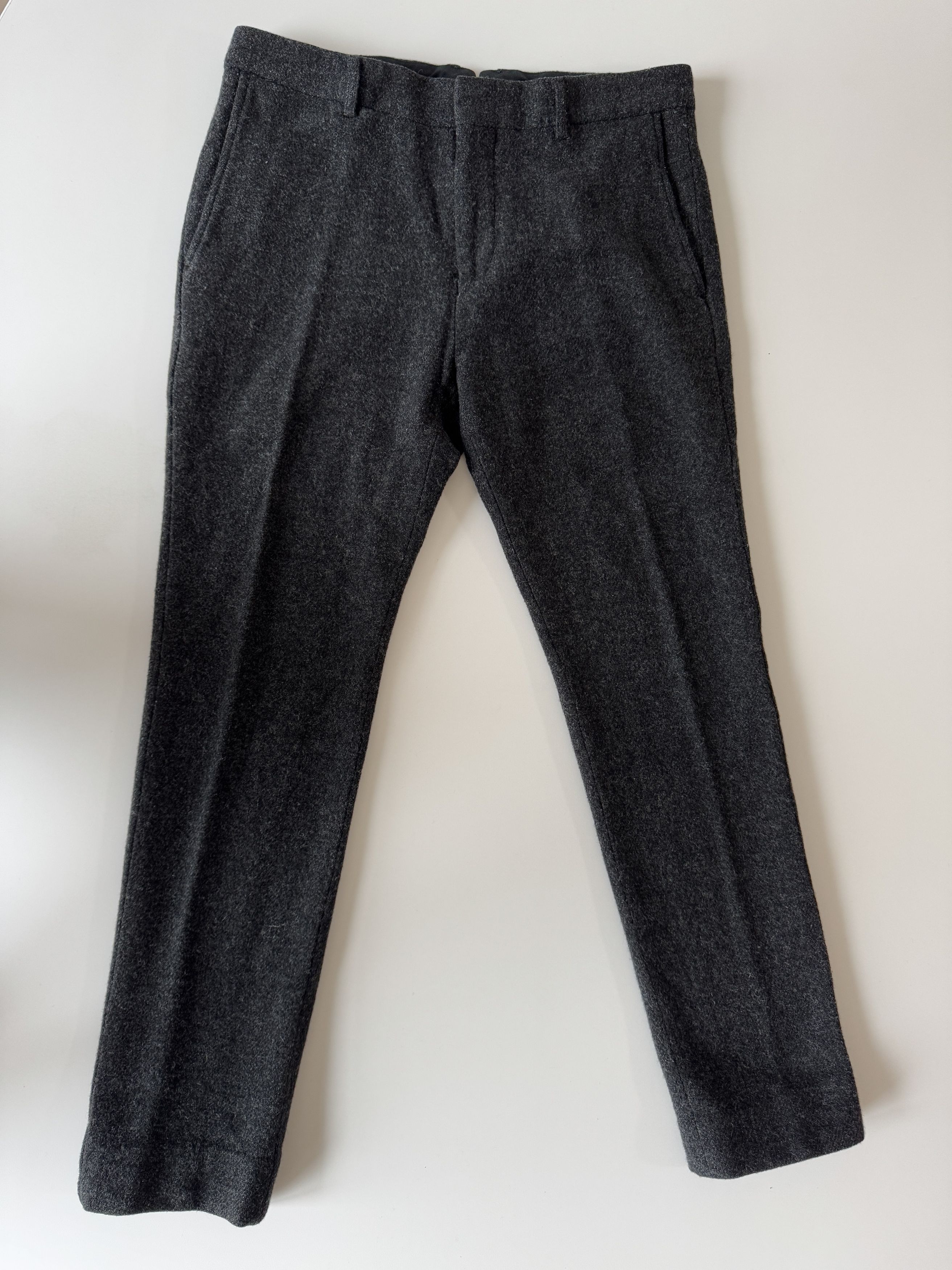 Bedwin & The Heartbreakers 10/L TWEED PANTS MILLING「CHARLS」 - Charcoal Size US 32 / EU 48 - 2 Thumbnail