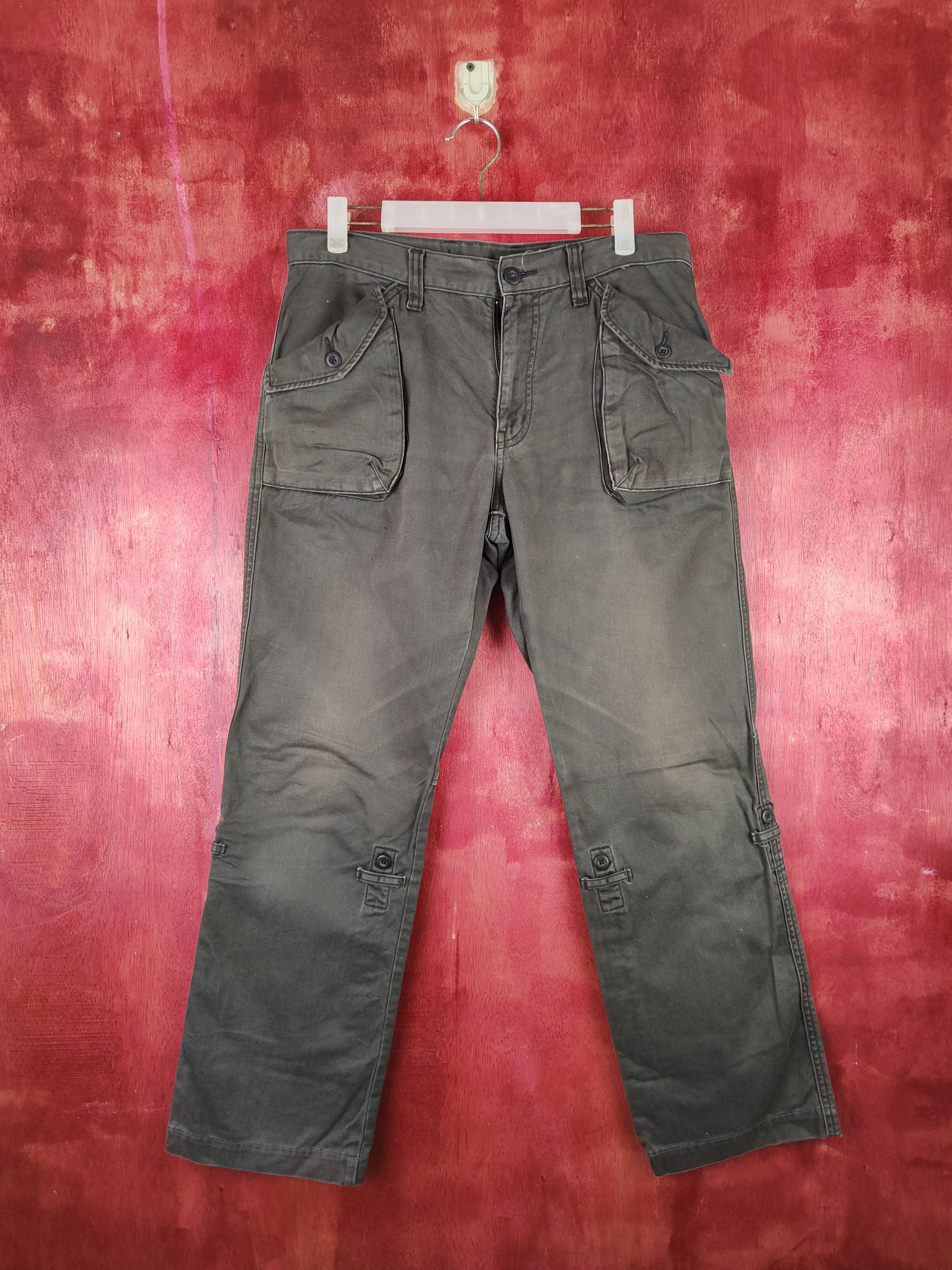 Japanese Brand × Uniqlo Uniqlo Dark Brown Multipocket Casual Pants #S1474 Size US 32 / EU 48 - 1 Thumbnail