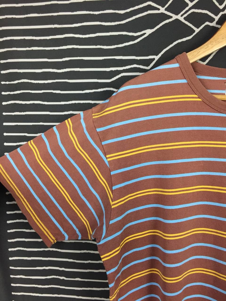 Lee Vtg LEE Sports Wear Union Made Multicolor Striped Pocket Tee Size US XL / EU 56 / 4 - 5 Thumbnail