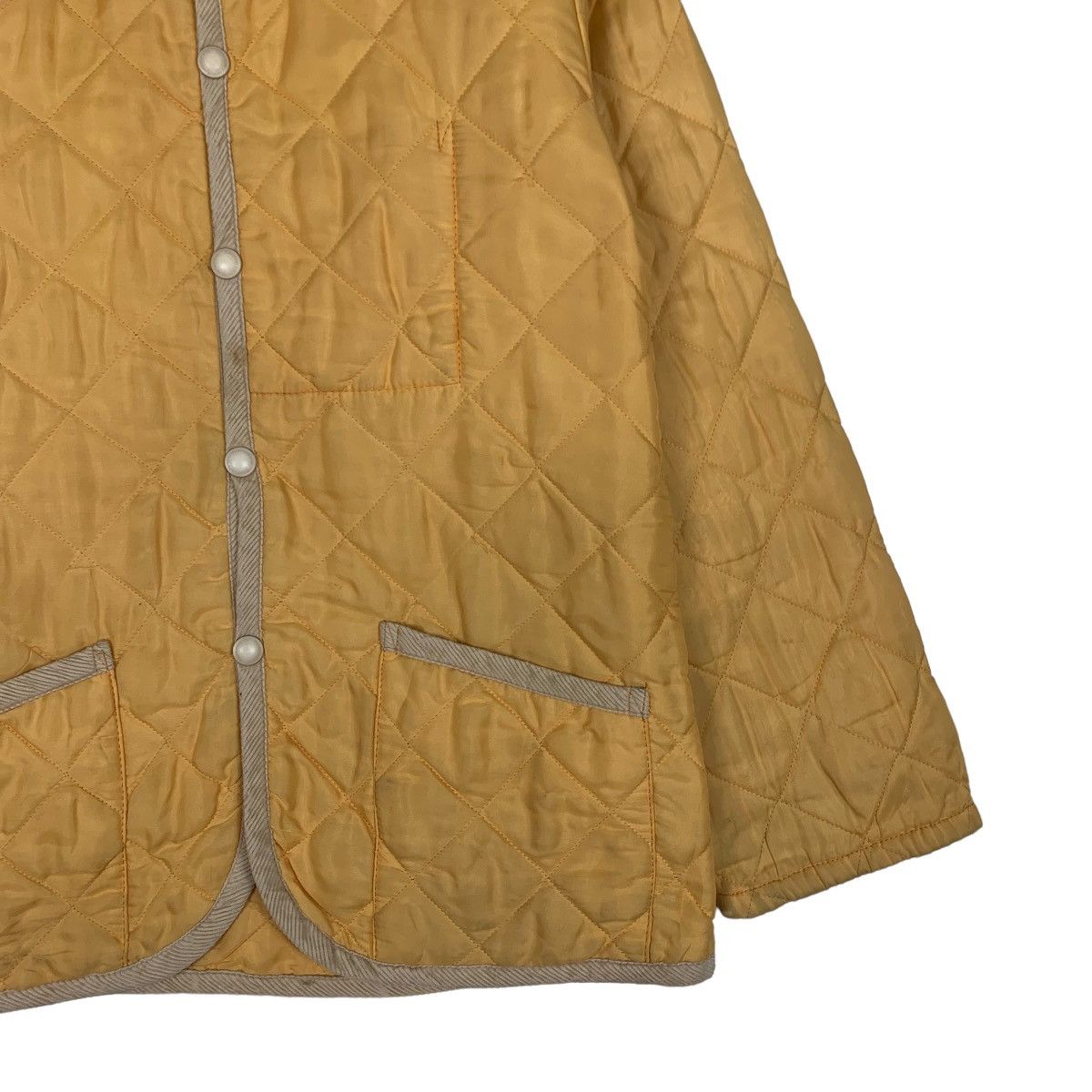 Lavenham Lavenham Made in England Yellow Quilted Jacket #0431-C20 Size US S / EU 44-46 / 1 - 4 Thumbnail