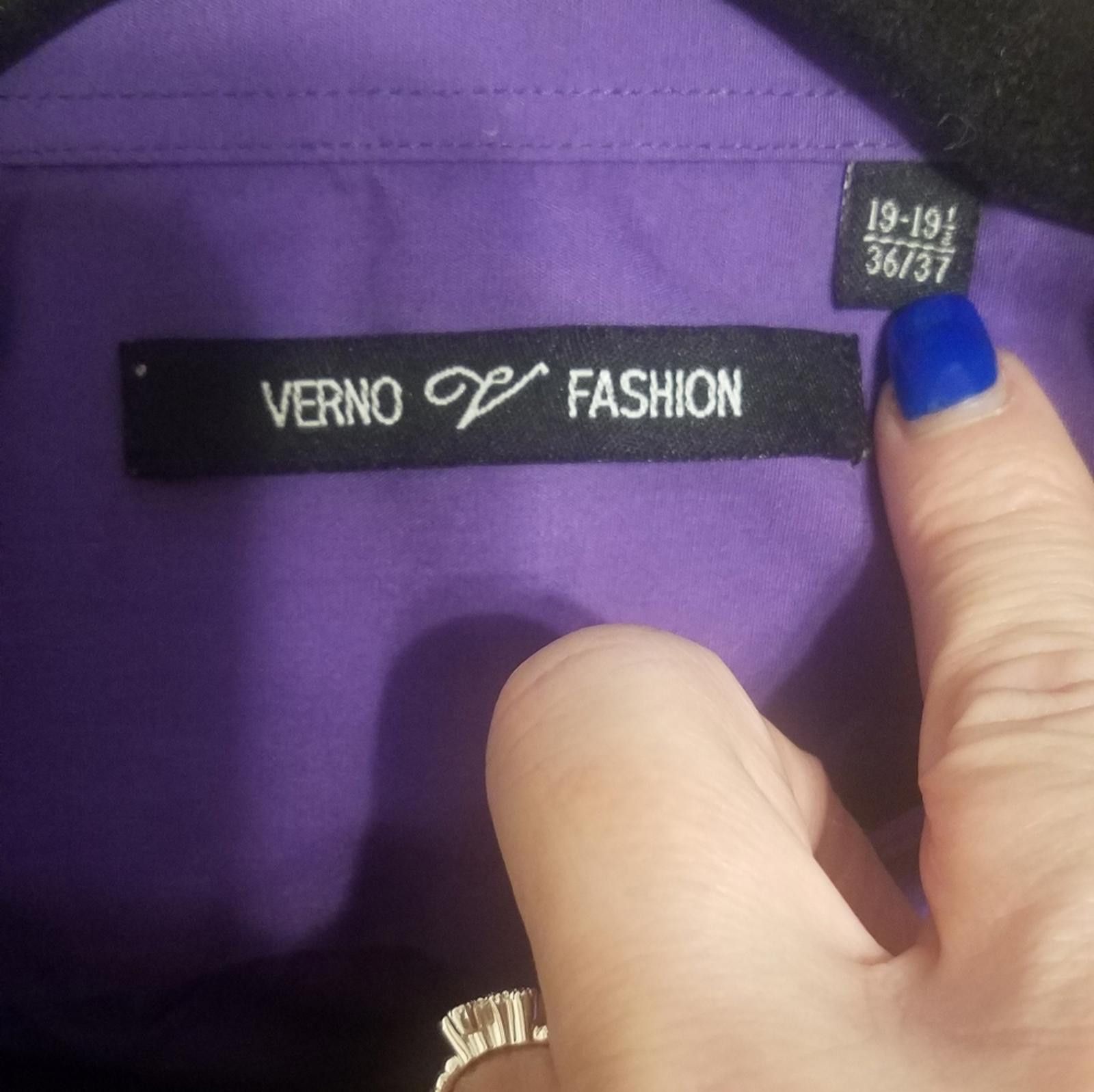 Veronique Branquinho Verno Purple Dress Shirt 19-19 1/2 36/37 Size 38R - 4 Thumbnail