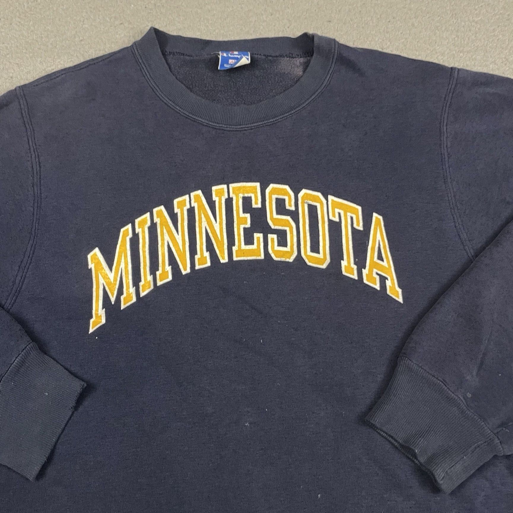 Champion VINTAGE Champion Minnesota Gophers Sweatshirt Shirt Adult L Blue 80s Rare Vtg L Mens Sweatshirt 80s Art/Graphic Print Size US L / EU 52-54 / 3 - 2 Thumbnail