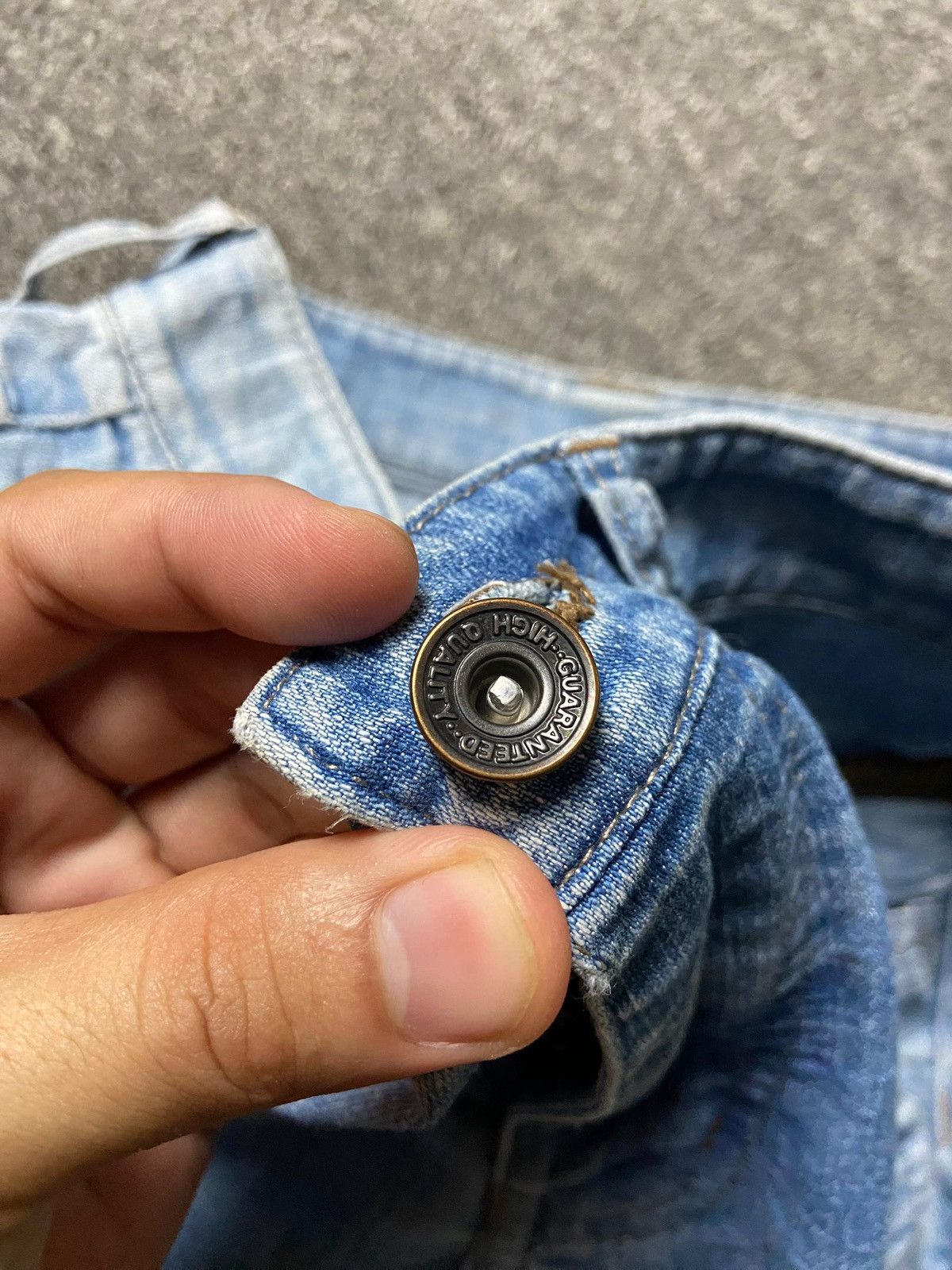 Japanese Brand Japanese Brand Denim Jeans with Vertical Seams (165) Size US 30 / EU 46 - 3 Thumbnail