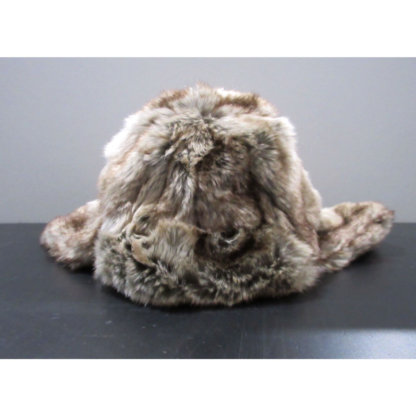 image of Eddie Bauer Hat Cap Adult One Size Brown Trapper Winter Beanie Ear Flaps Mens in White