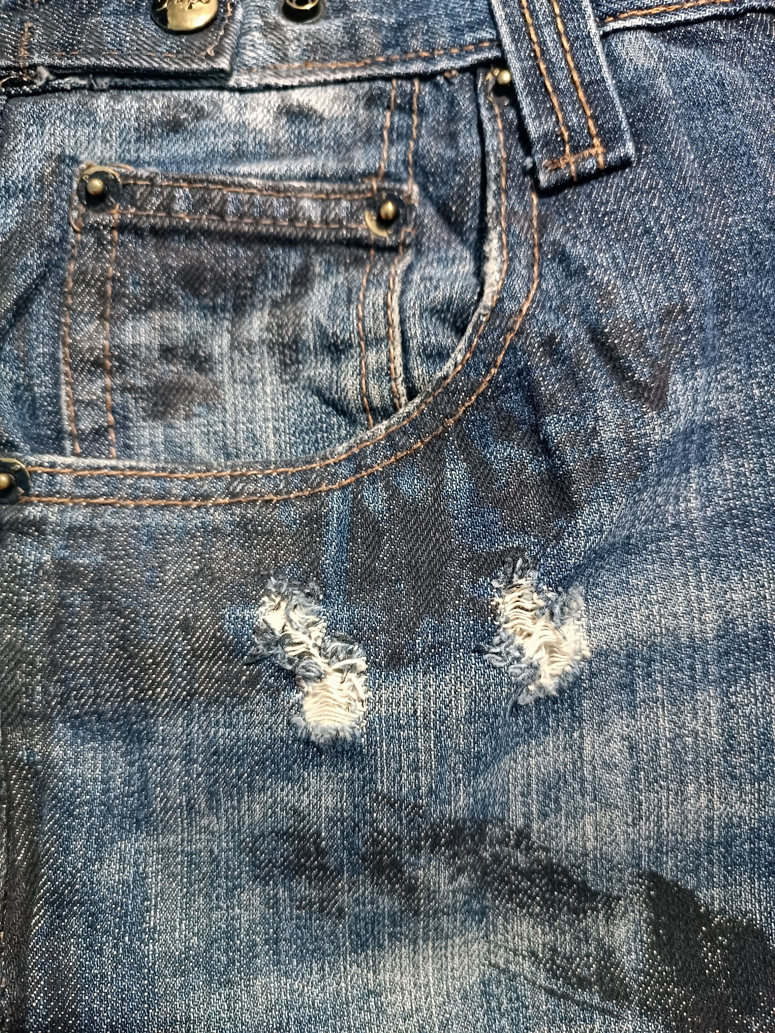 Prps Prps Distressed Waxed Bootcut Flare Denim Pant Size US 28 / EU 44 - 7 Thumbnail