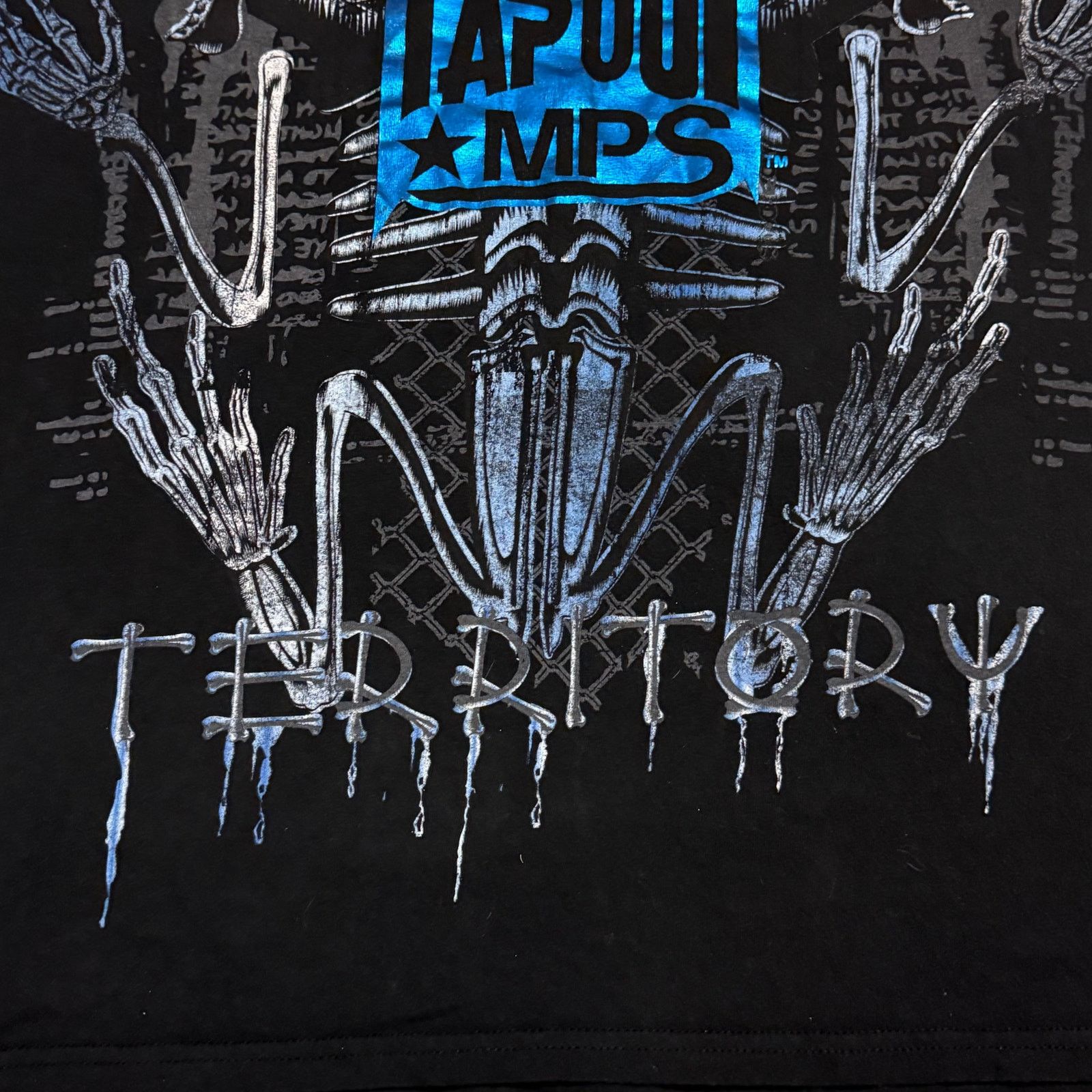 Tapout Tapout MPS Territory Skeleton Shirt Size XL Cyber Y2K Grunge Size US XL / EU 56 / 4 - 4 Thumbnail