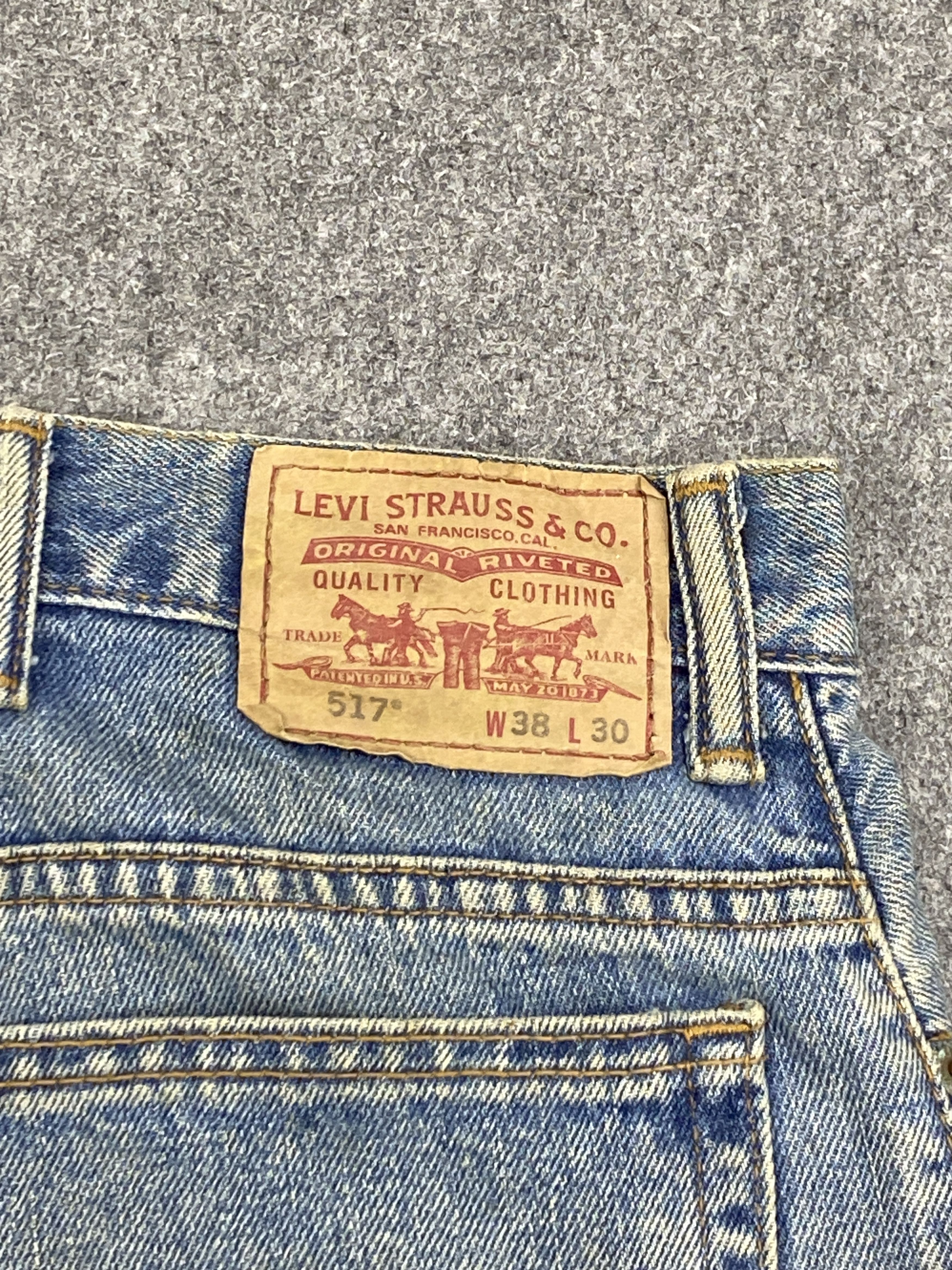 Levi's × Vintage Vintage Levis 517 Rusty Flared Dirty Jeans Size US 42 / EU 58 - 5 Thumbnail