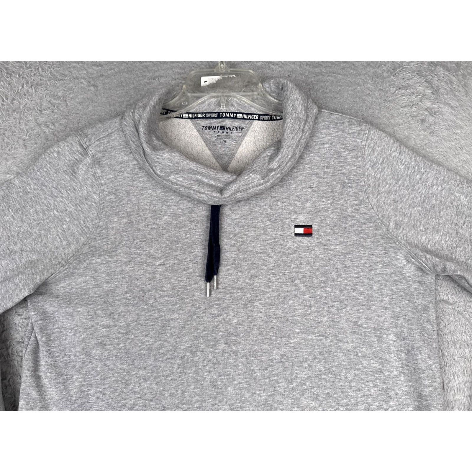 Tommy Hilfiger Tommy Hilfiger Sport Sweater Womens L Gray Cowl Neck Jersey Pullover Top Size L / US 10 / IT 46 - 4 Thumbnail