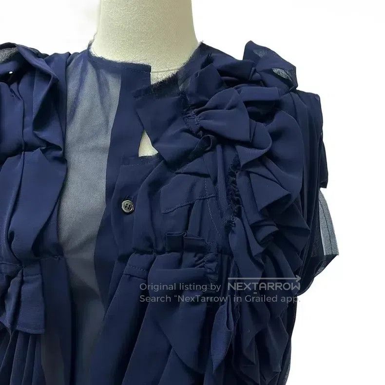 Comme des Garcons Comme des Garcons Asymmetrical sheer organza patchwork sle Size S / US 4 / IT 40 - 3 Thumbnail